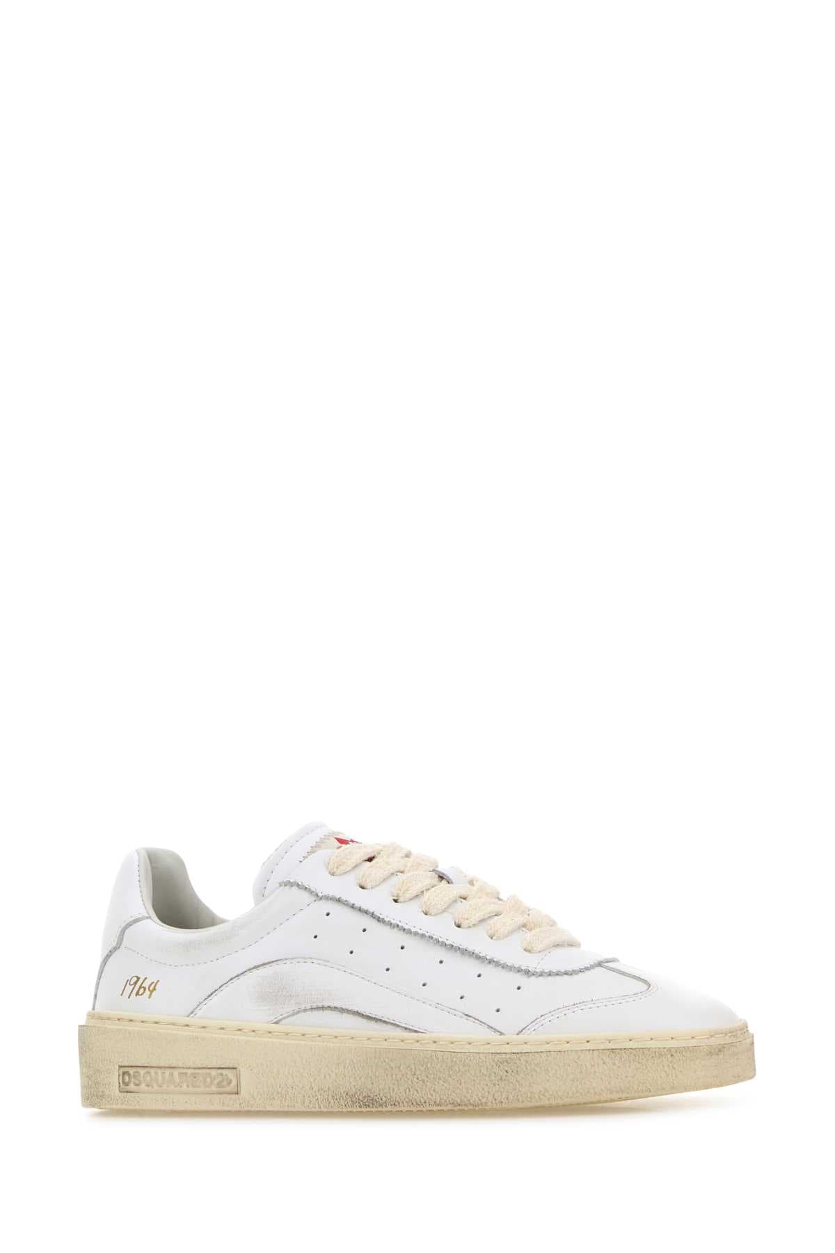 White leather Rider sneakers - мініатюра 2