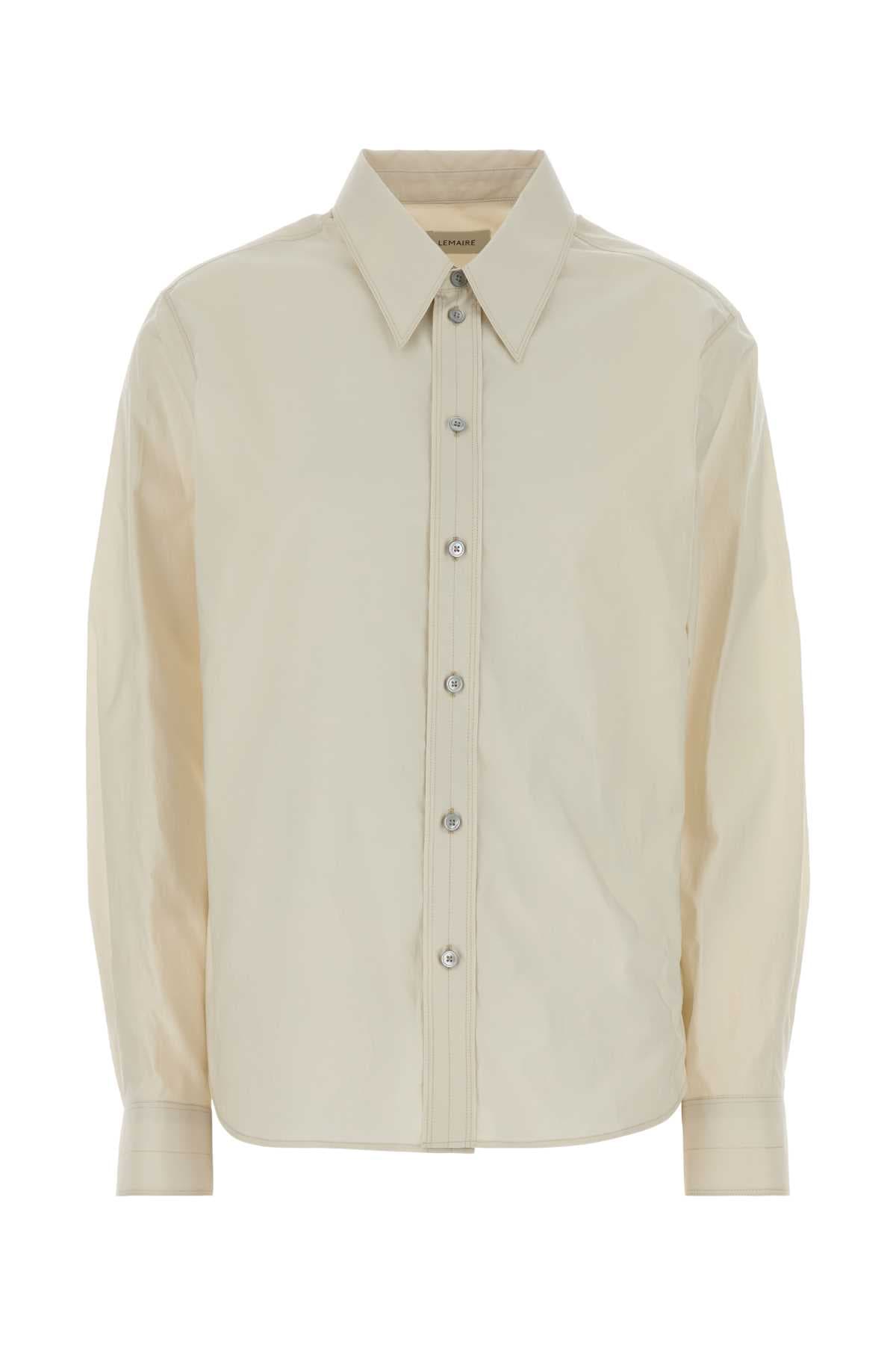 Sand poplin shirt