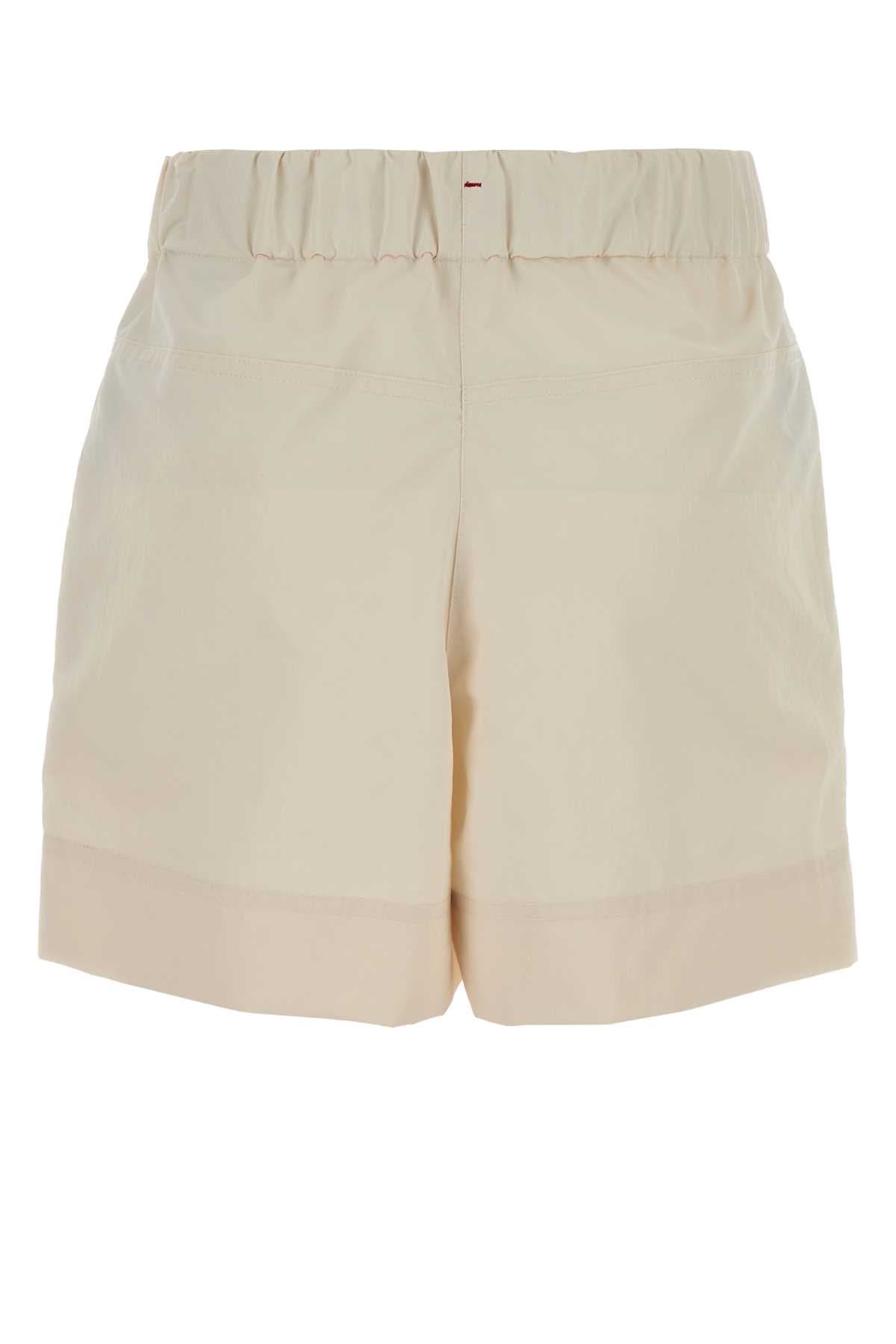Cream polyester shorts - мініатюра 2