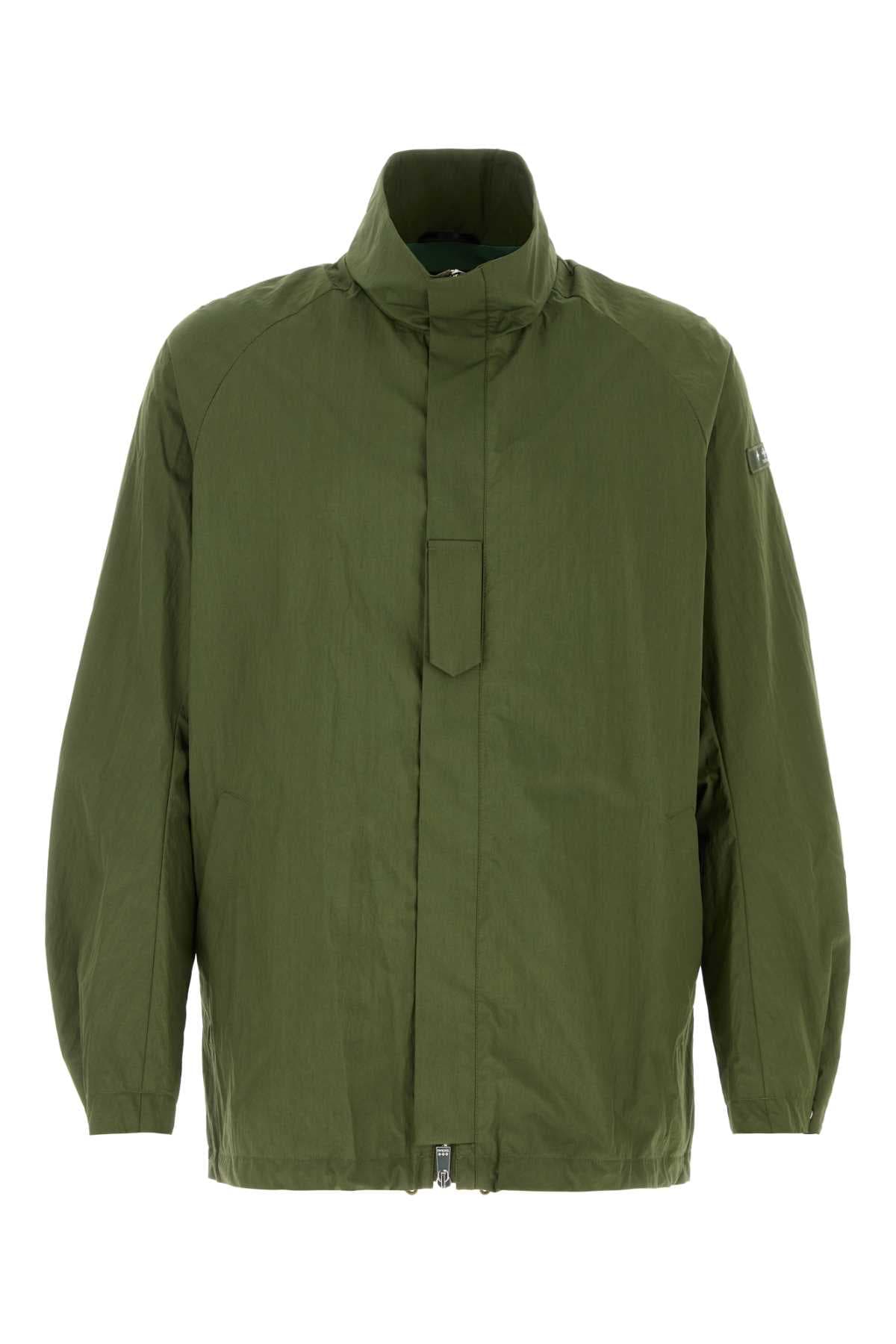 Olive green cotton blend Semele jacket