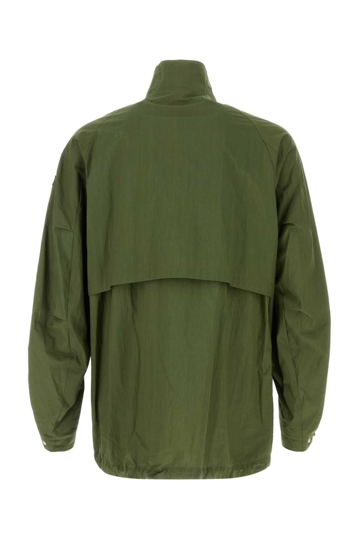 Olive green cotton blend Semele jacket - мініатюра 2