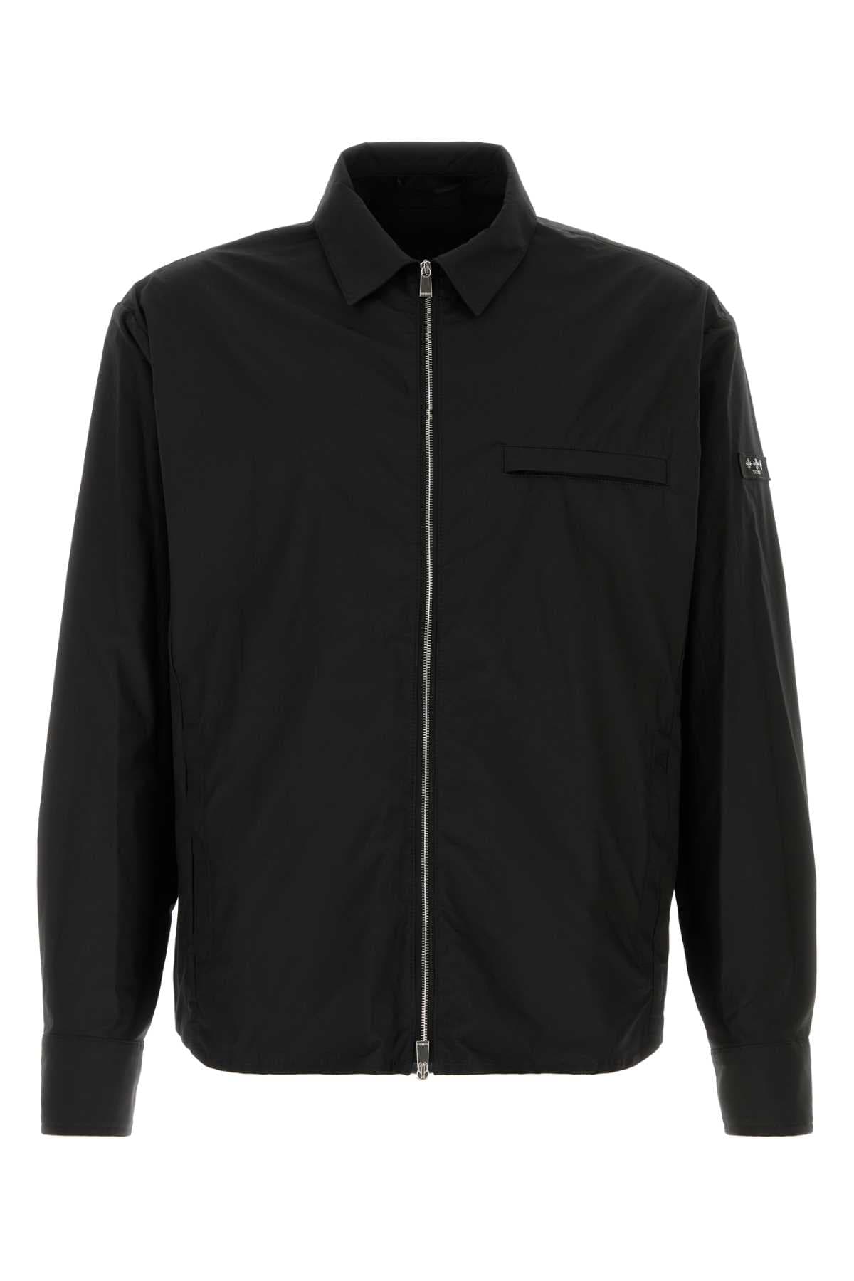 Black cotton blend Lamide shirt