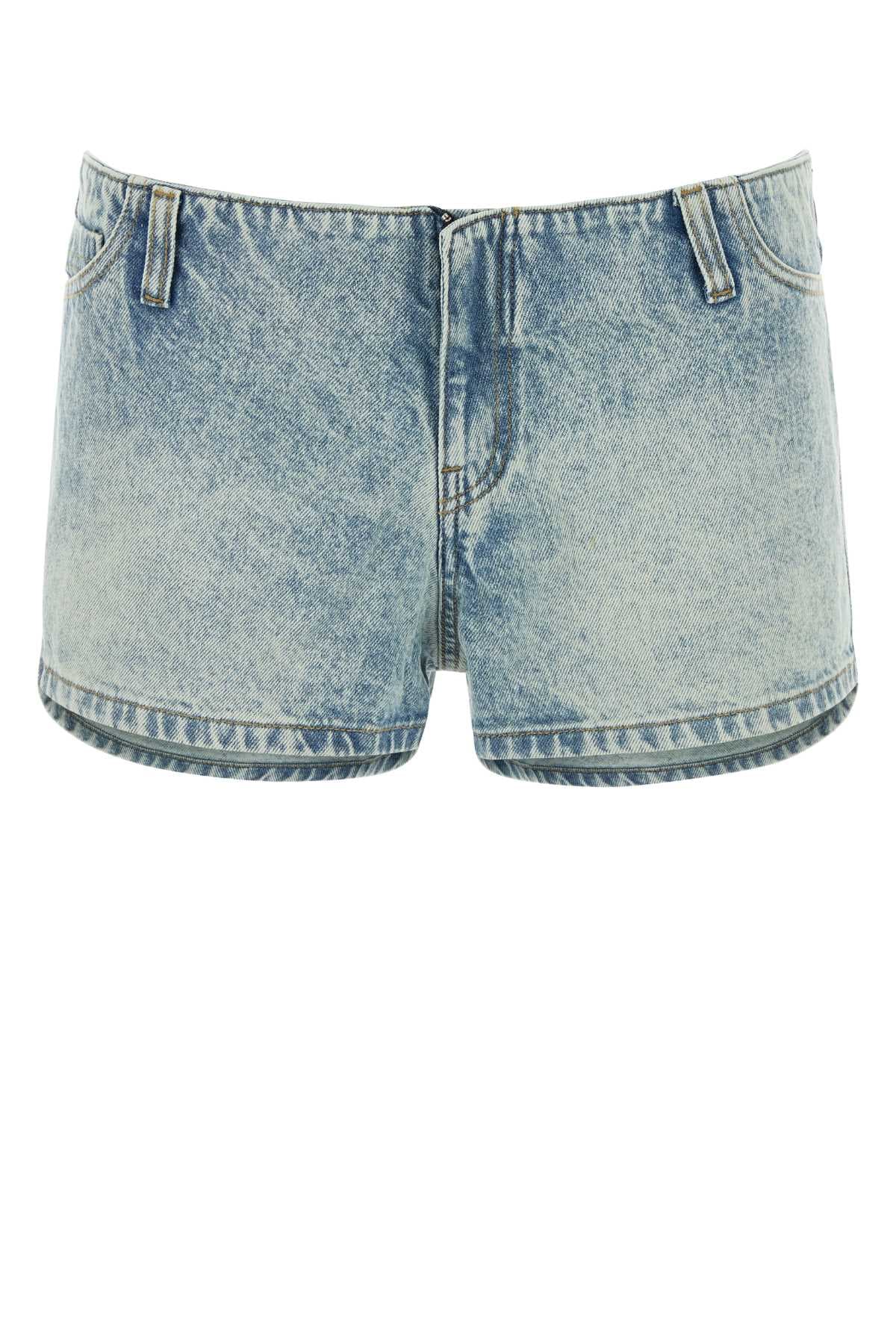 Denim Flor shorts
