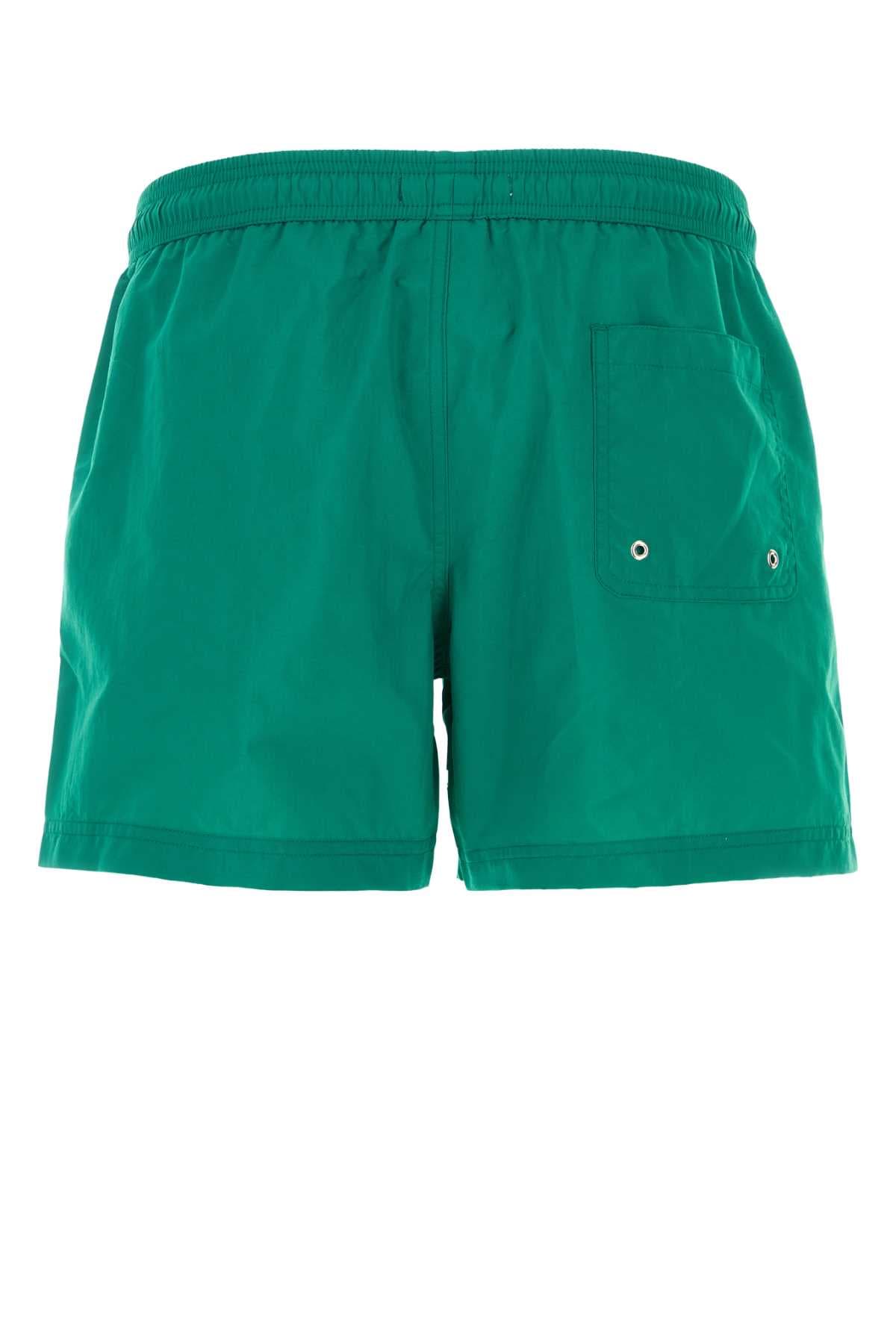 Emerald green nylon Gabrielle swimming shorts - мініатюра 2