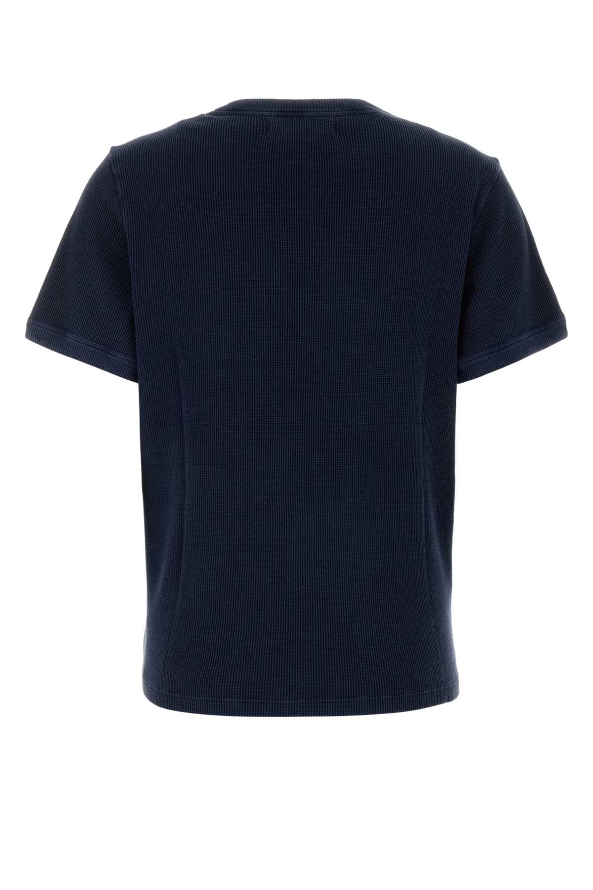Navy blue cotton t-shirt - мініатюра 2