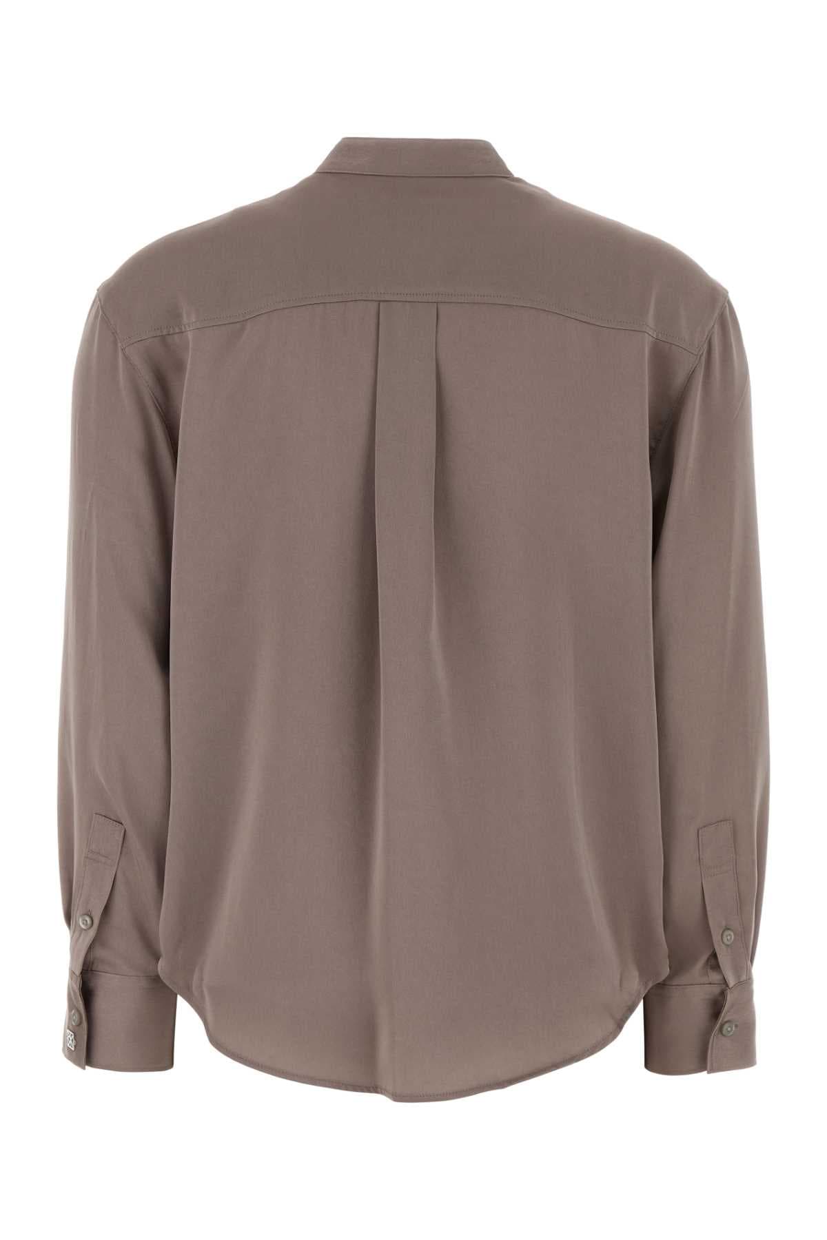 Antiqued pink satin shirt - мініатюра 2