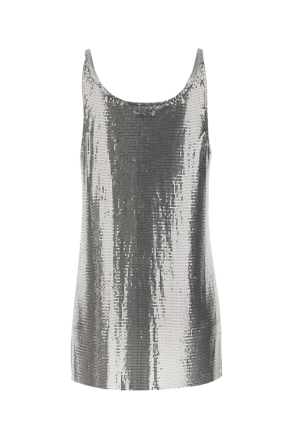 Silver metal knit top - мініатюра 2
