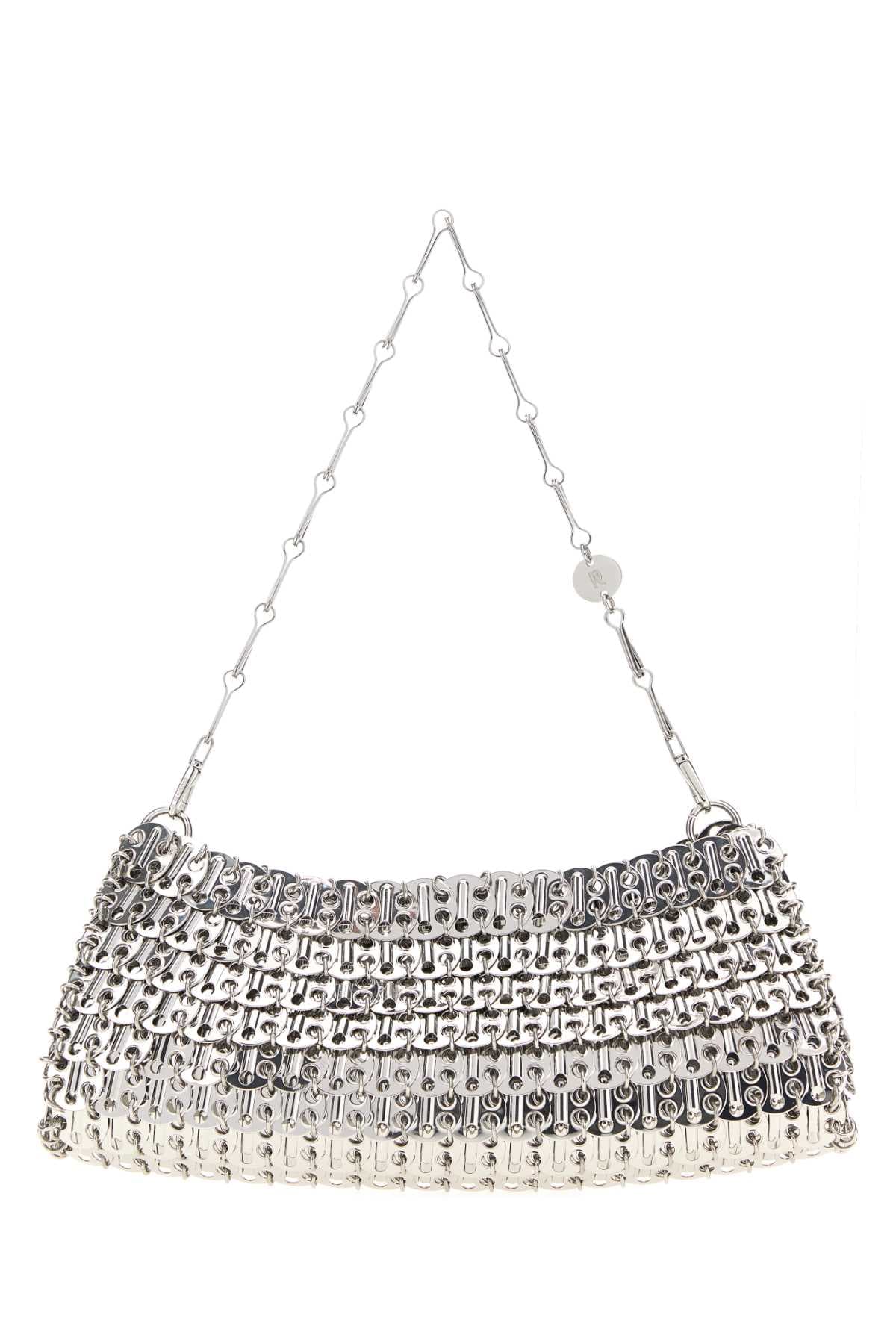 Silver metal chain 1969 shoulder bag
