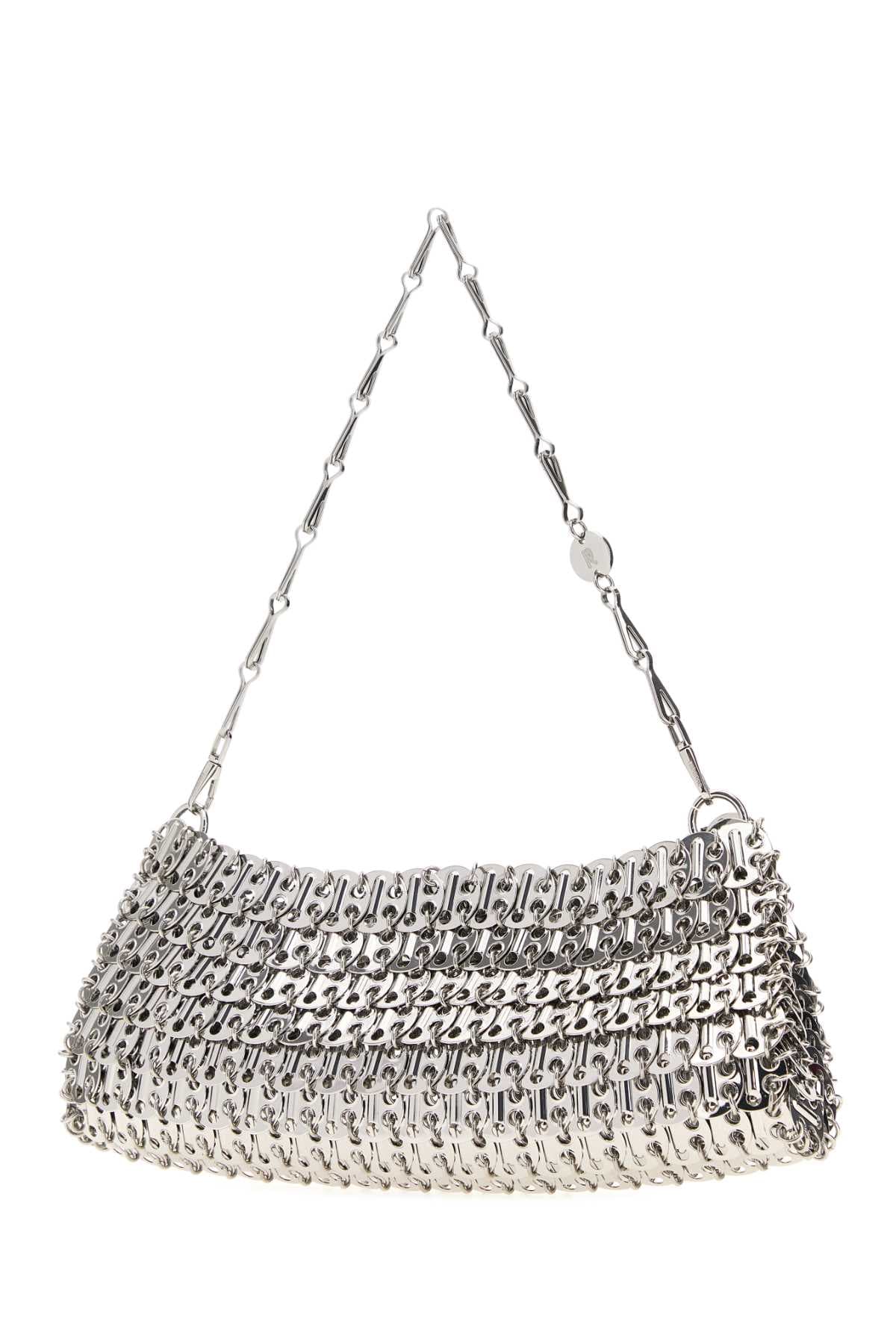 Silver metal chain 1969 shoulder bag - мініатюра 2