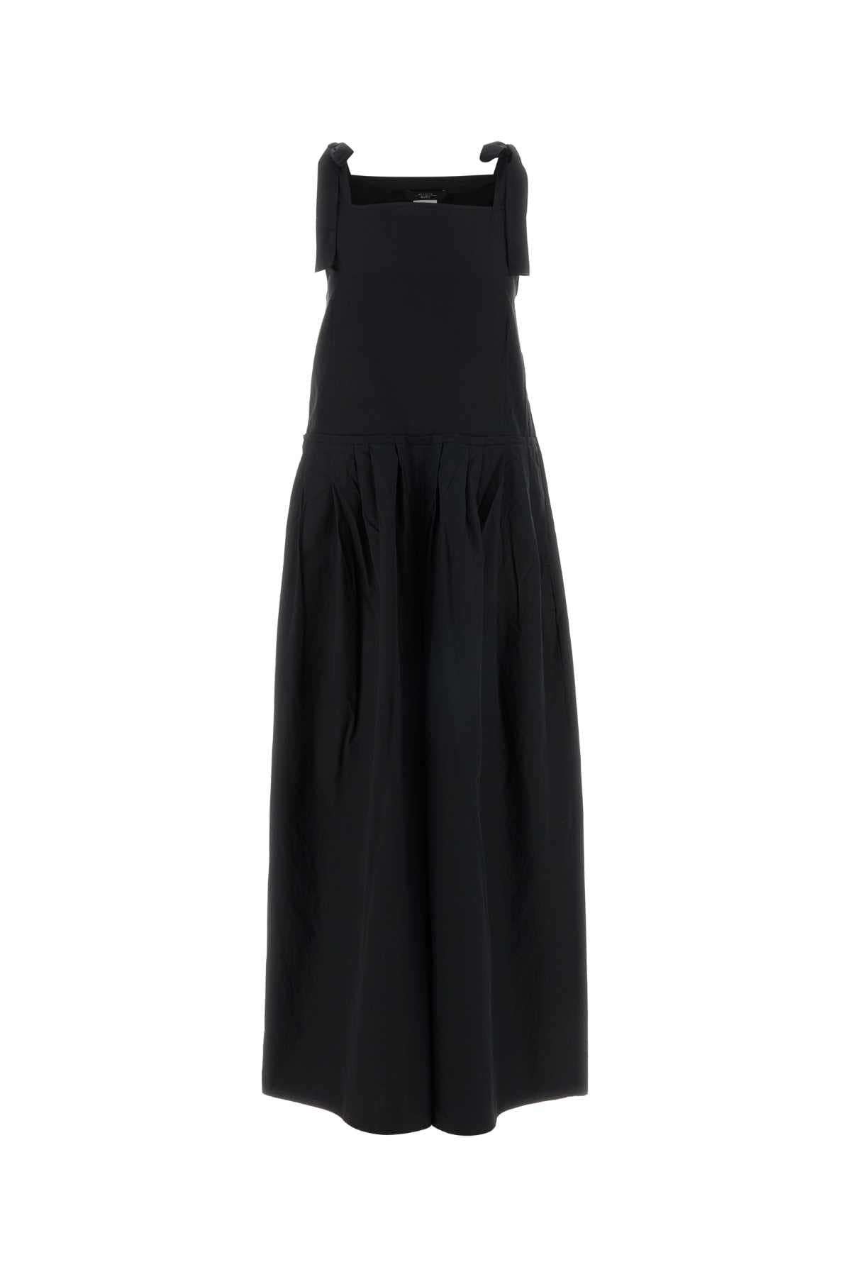 Black poplin Agguati dress