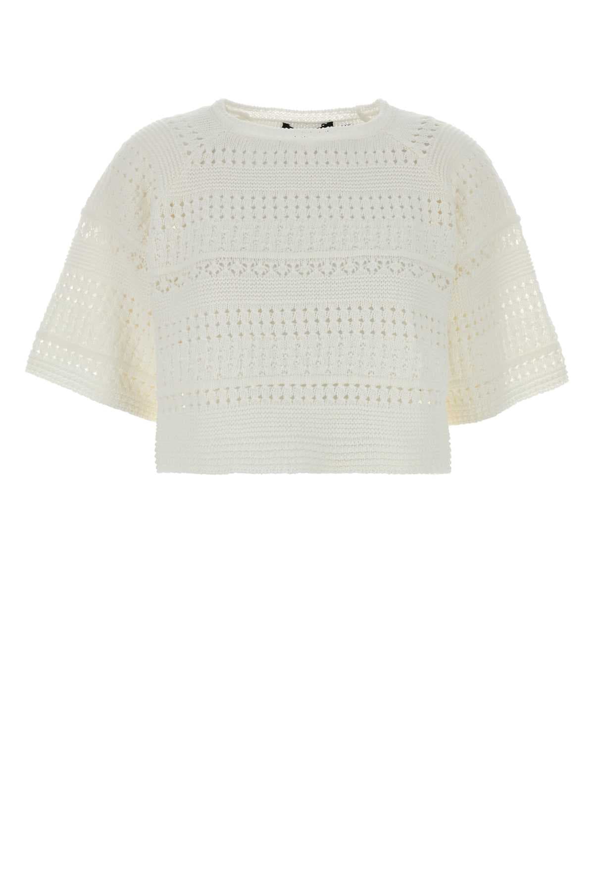 White knit Orche top