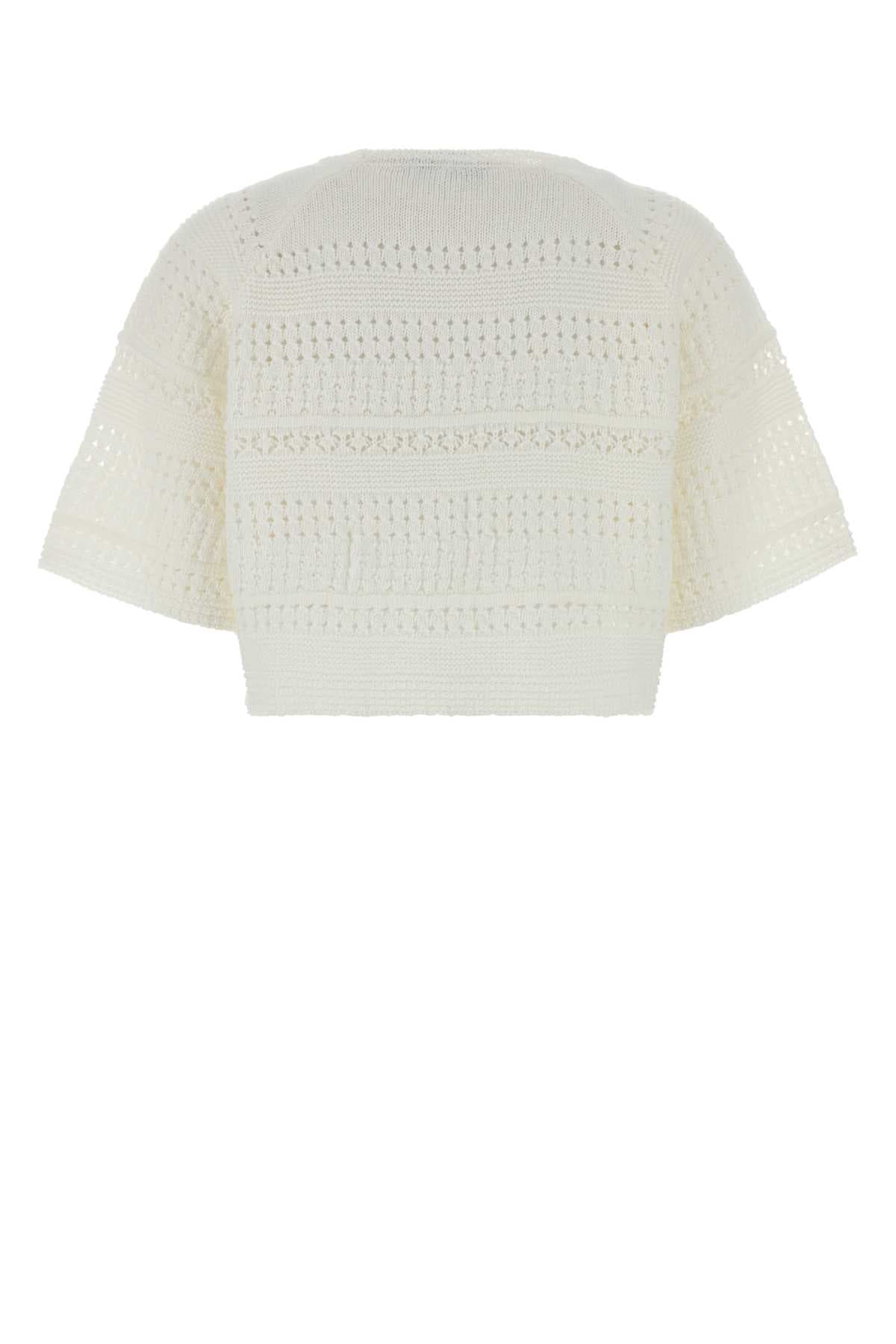 White knit Orche top - мініатюра 2