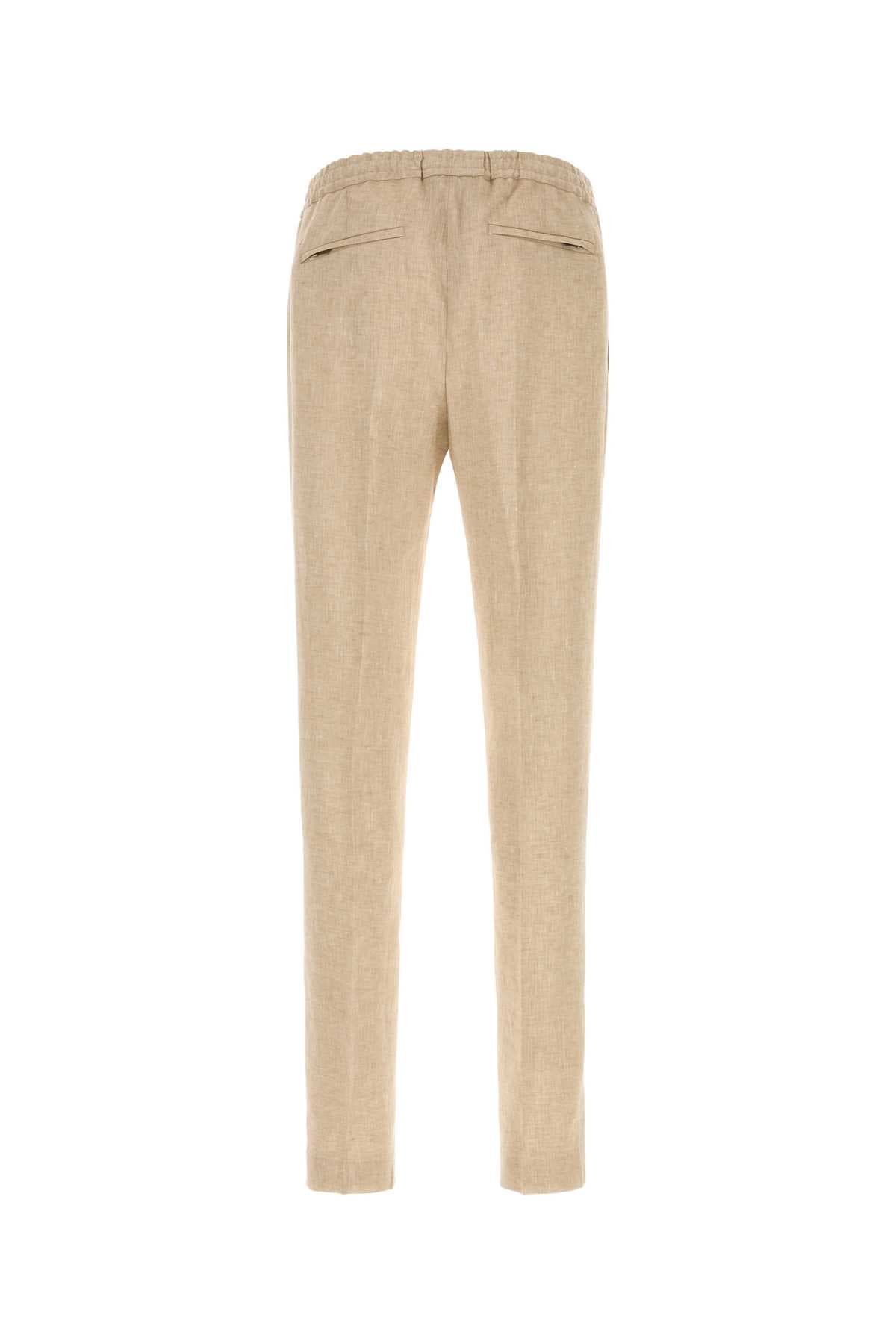 Beige linen pant - мініатюра 2