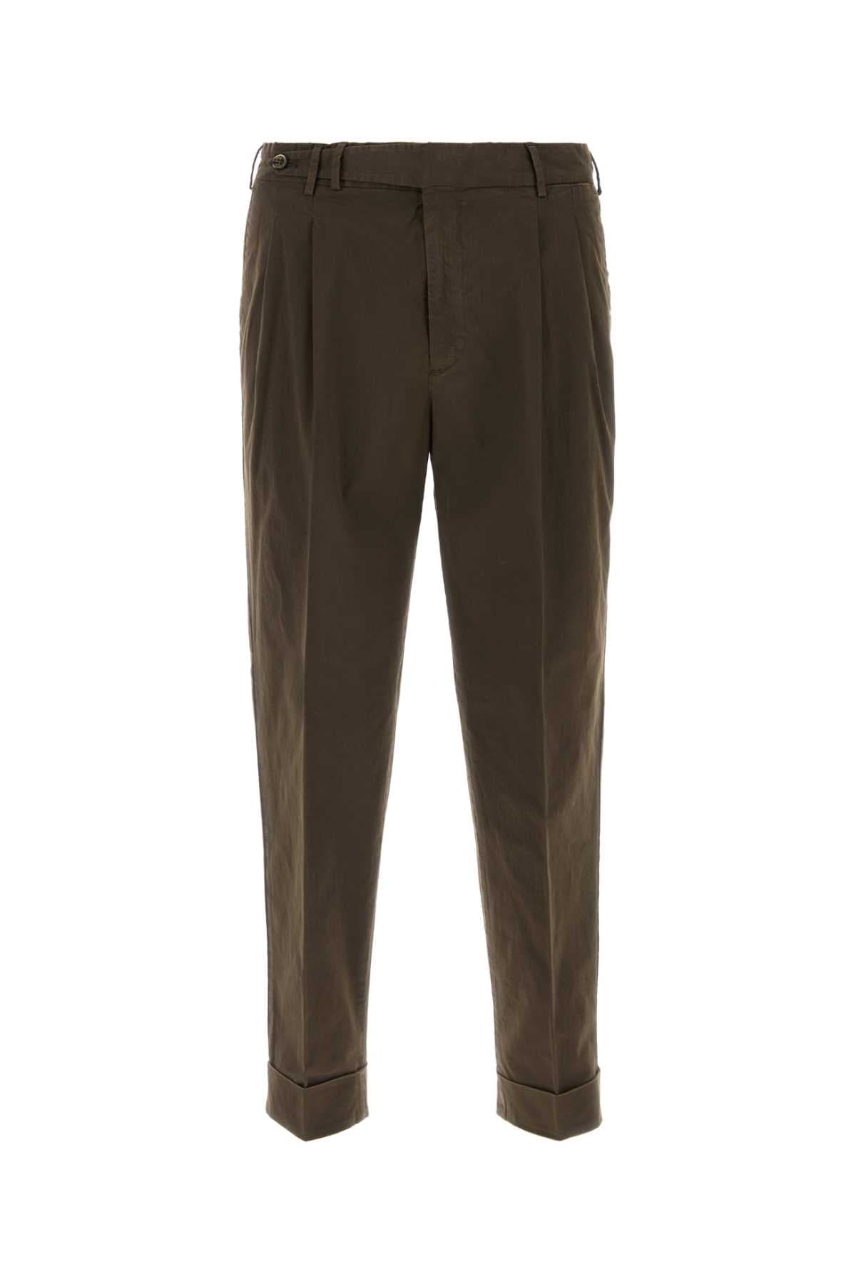 Brown stretch cotton Style pant