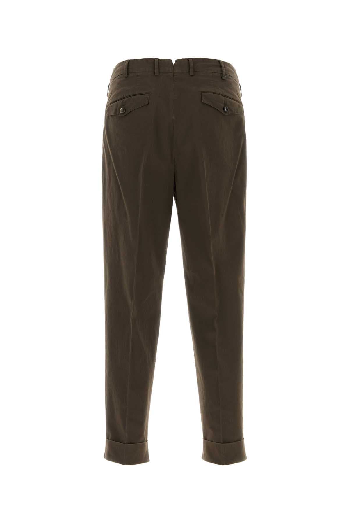 Brown stretch cotton Style pant - мініатюра 2