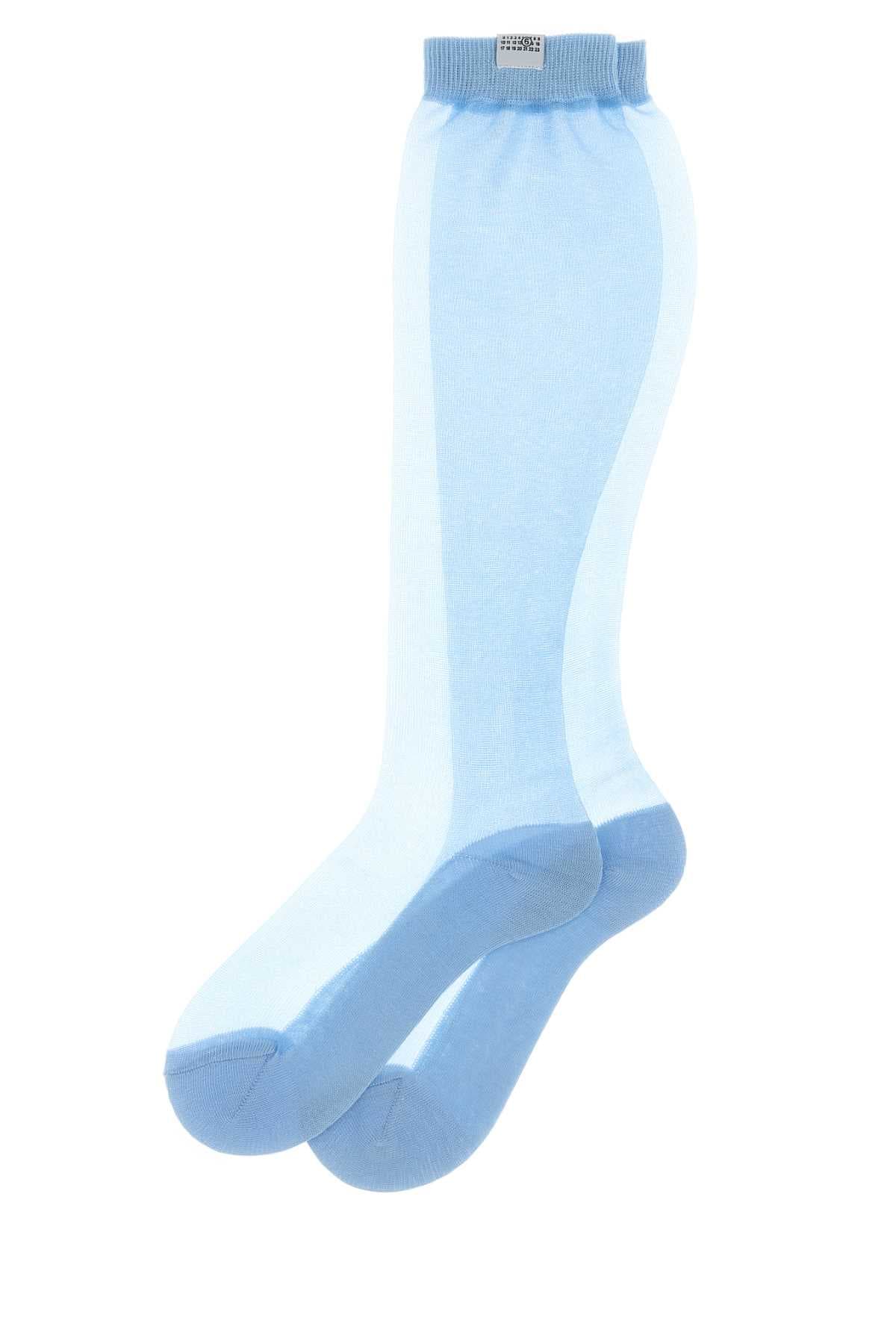 Light blue organza socks