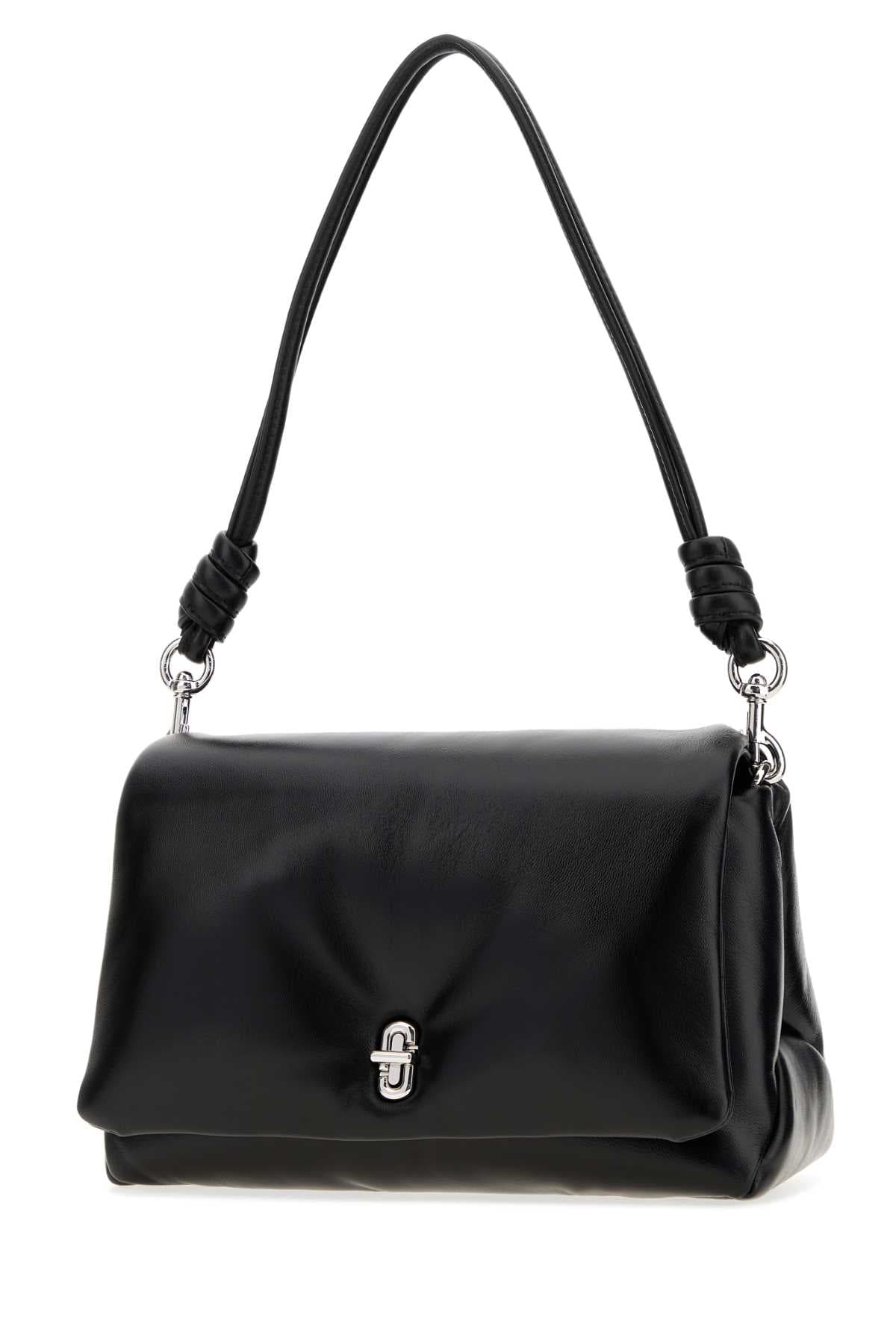 Black leather The Dual Puffy shoulder bag - мініатюра 2