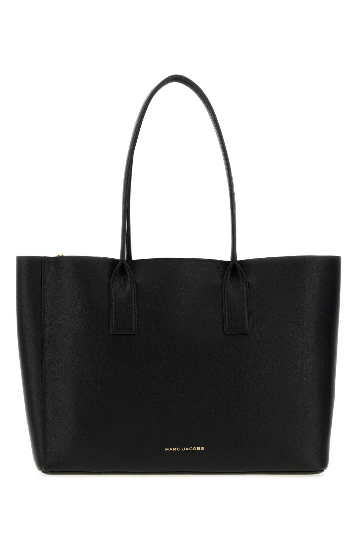 Black leather The Work shopping bag
