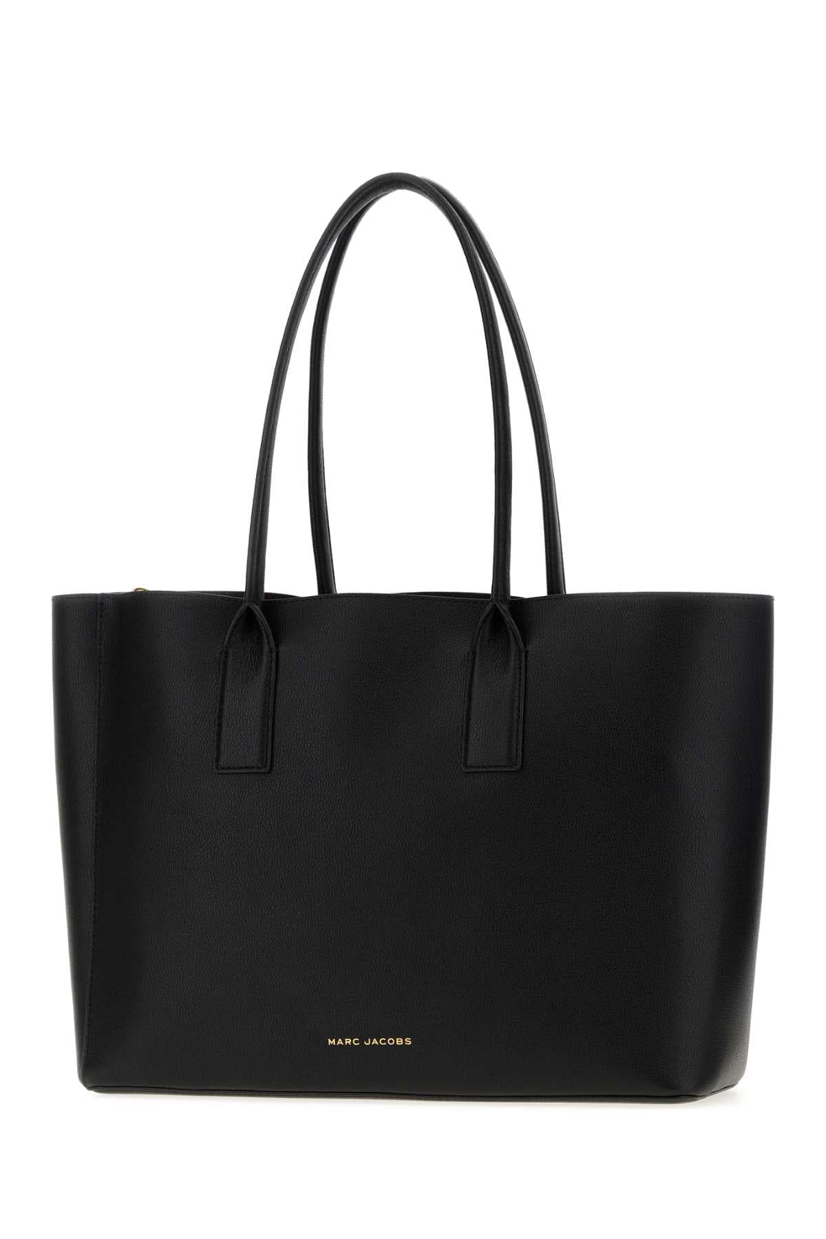 Black leather The Work shopping bag - мініатюра 2