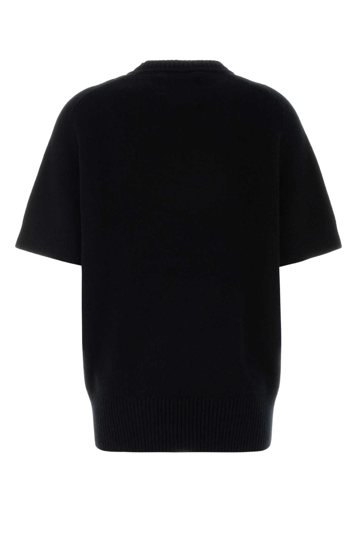 Black stretch cashmere blend Scott sweater - мініатюра 2
