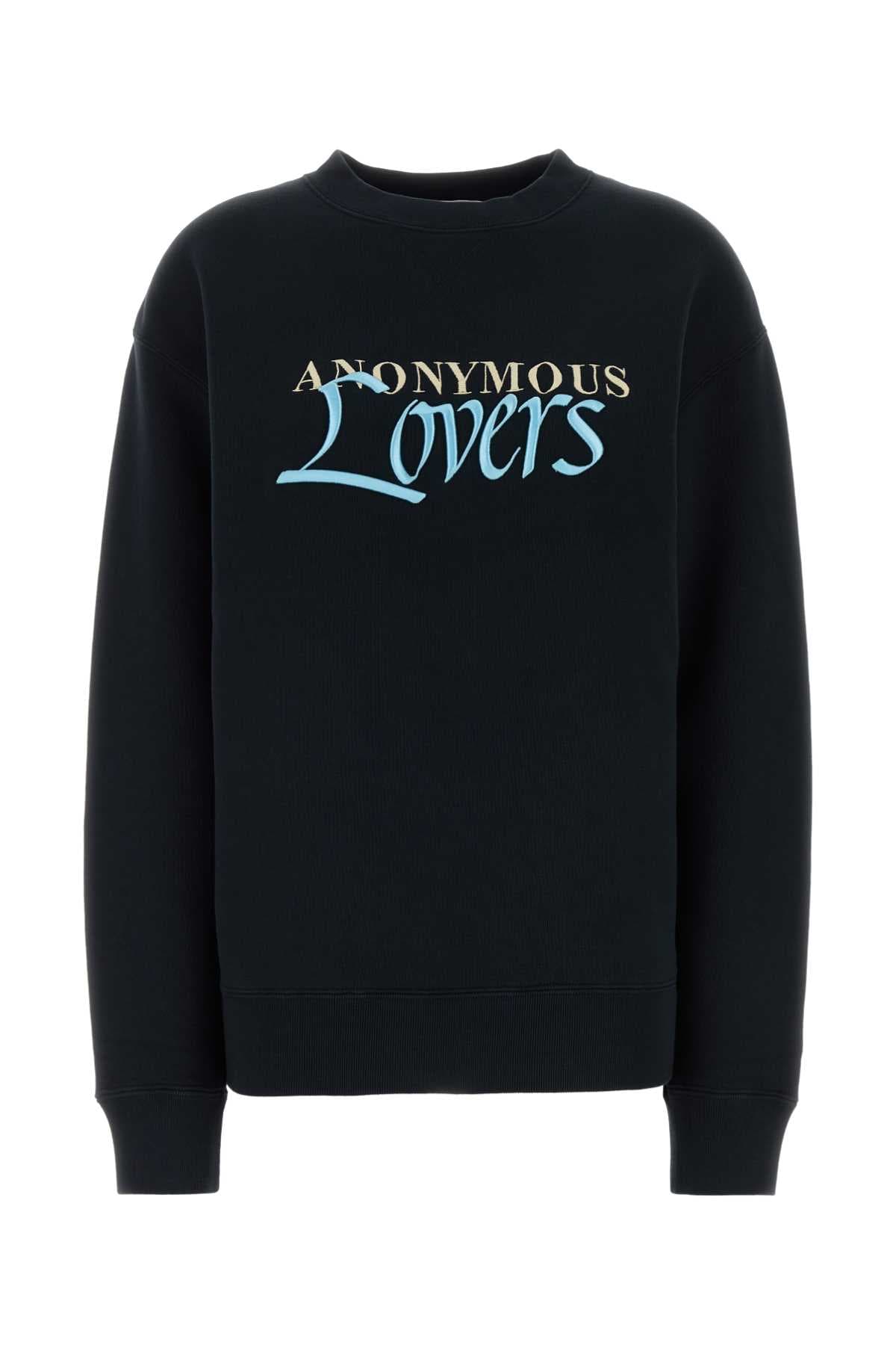 Black cotton sweatshirt