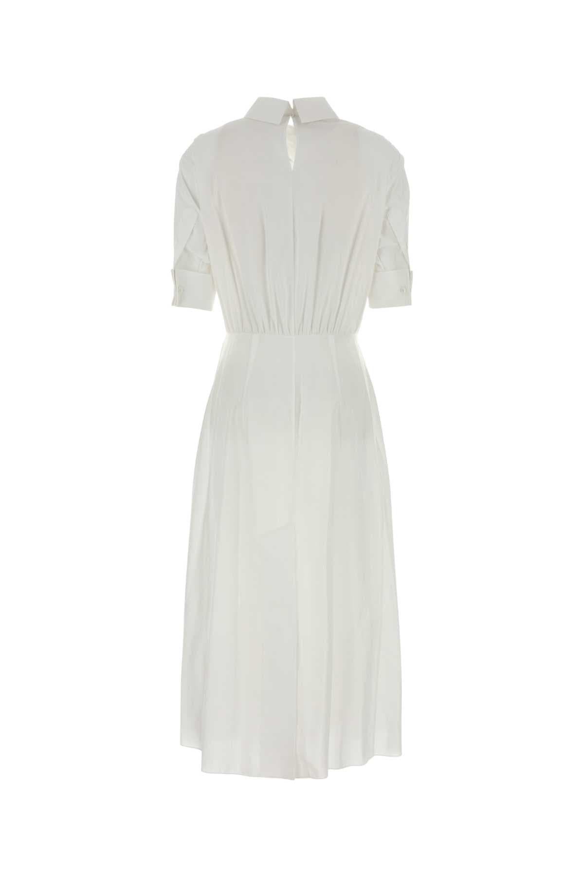 White poplin shirt dress - мініатюра 2