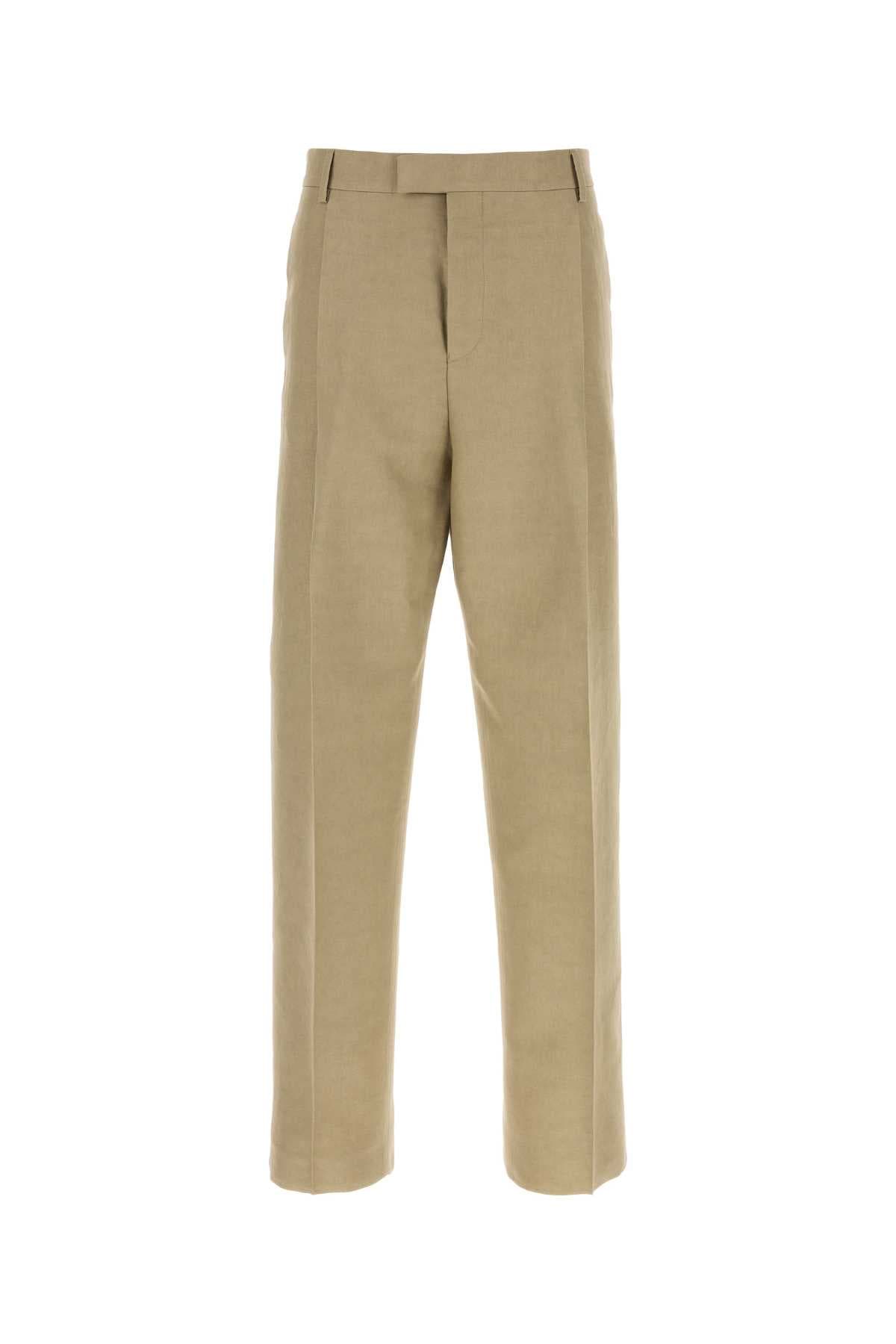 Cappuccino cotton blend pant