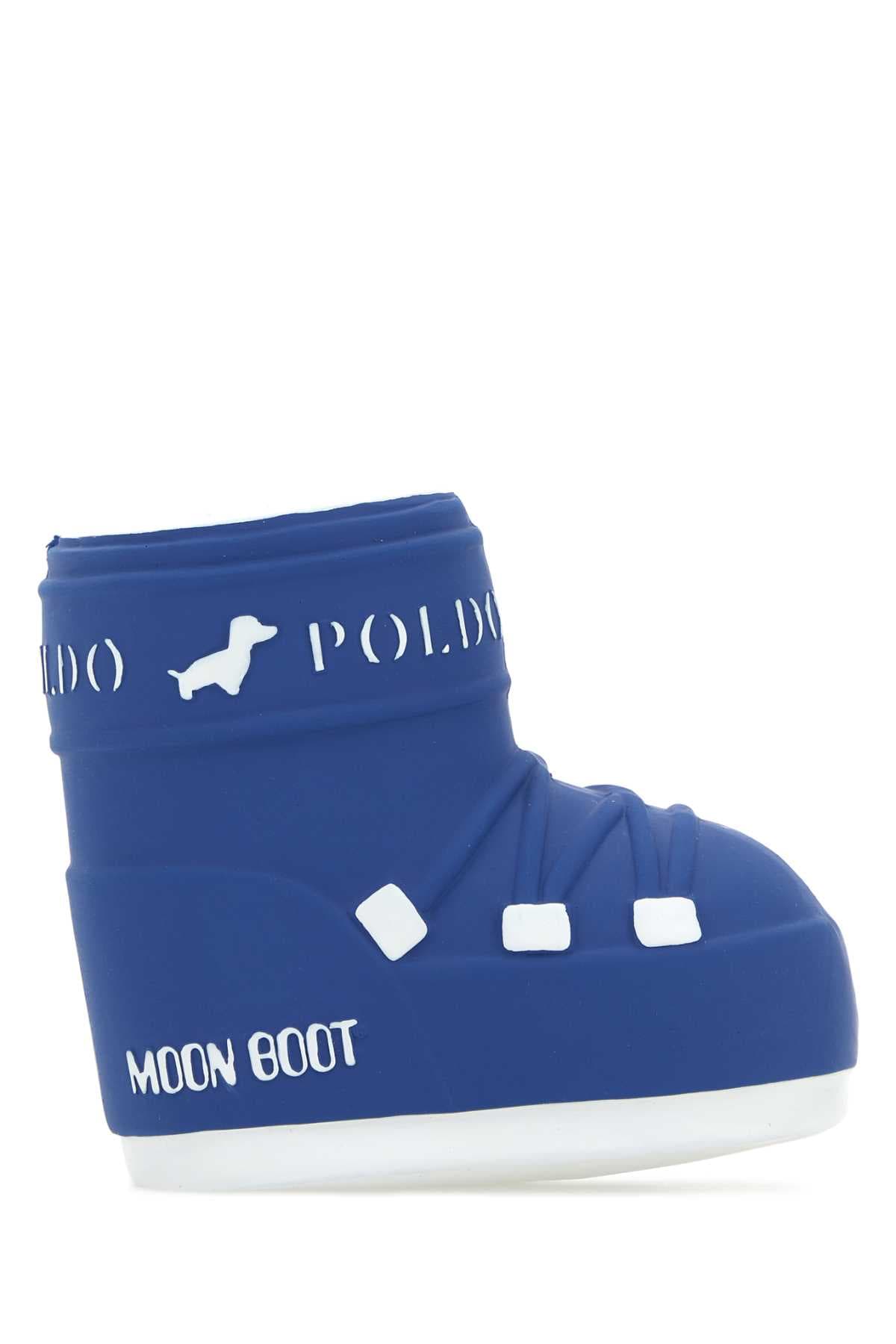 Blue rubber Poldo Dog Couture x Moonboot dogs toy