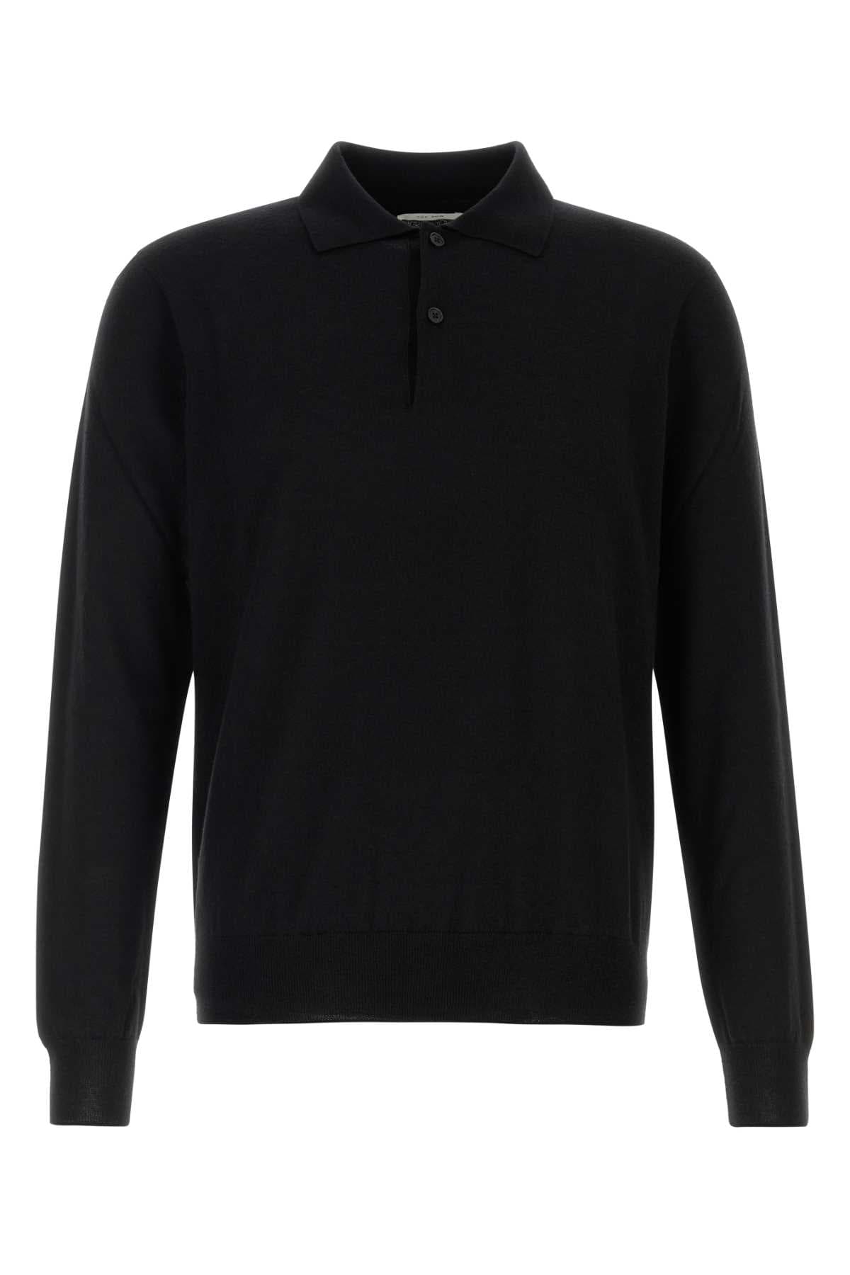 Black cashmere Selio polo shirt