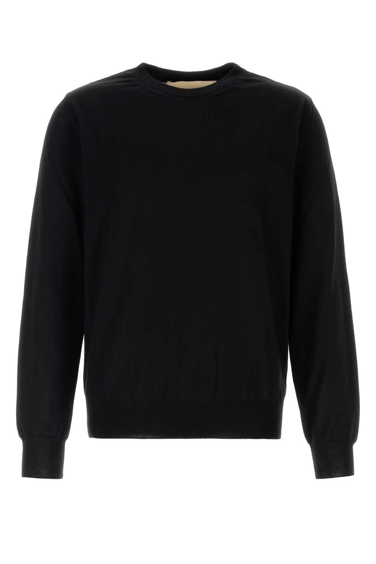Black wool sweater