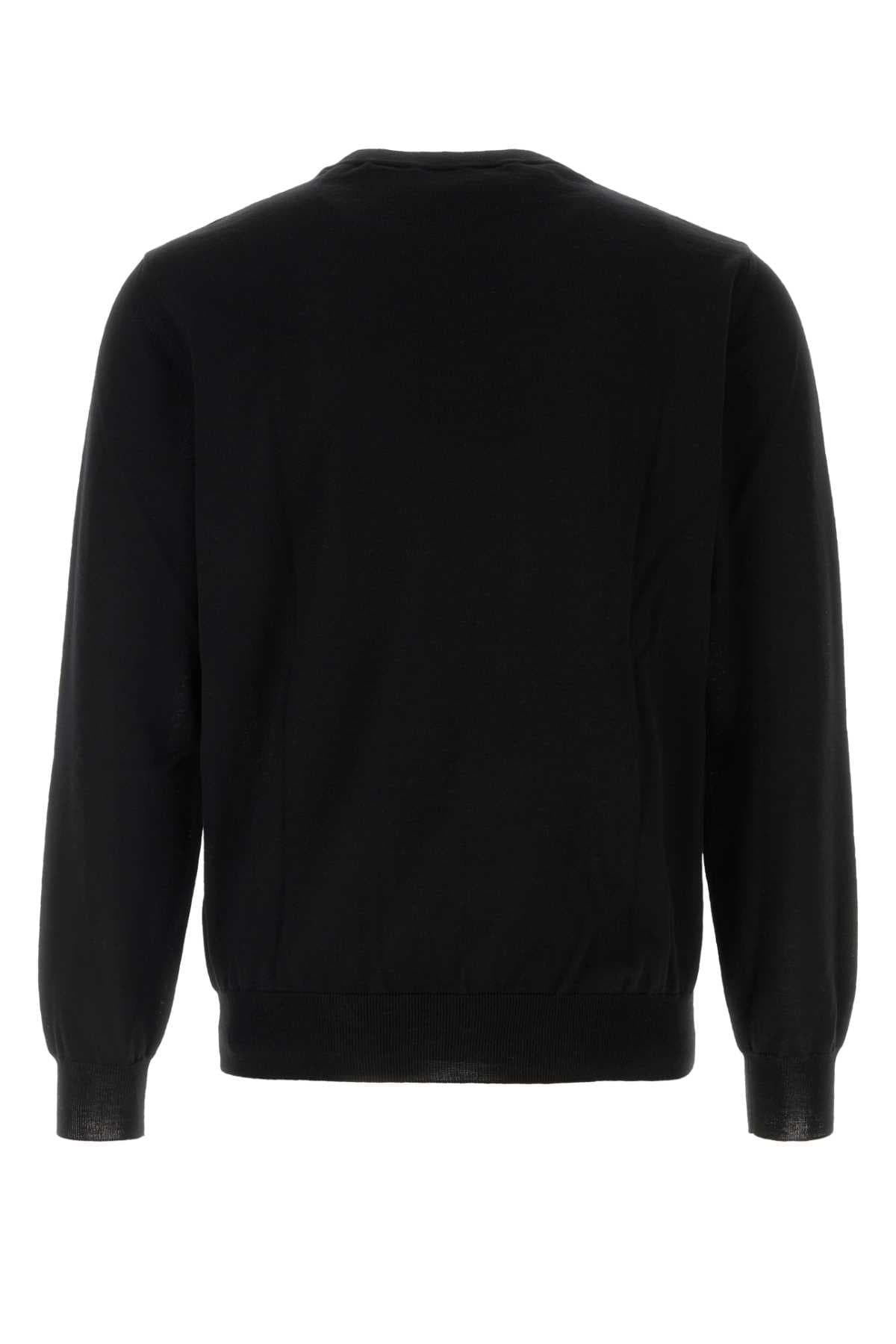 Black wool sweater - мініатюра 2