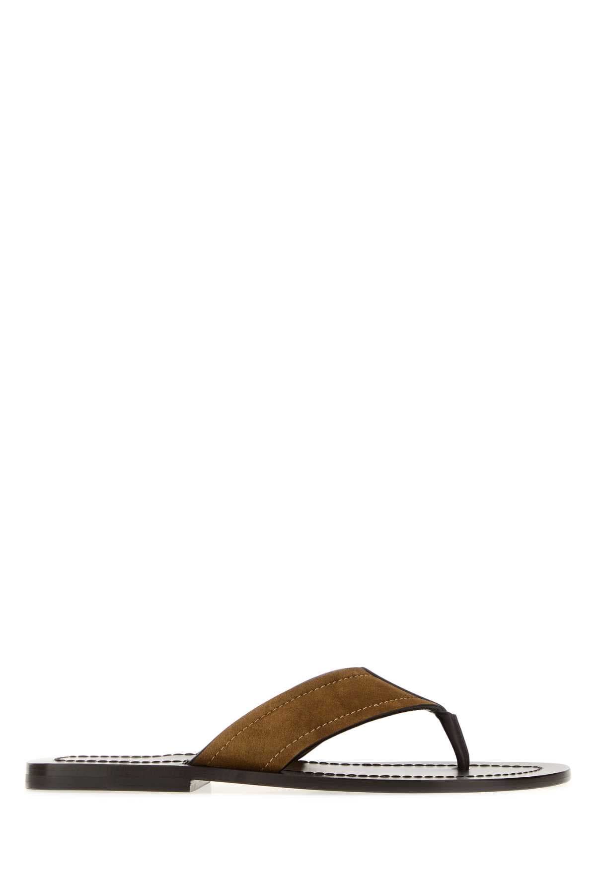 Biscuit suede Dan thong slippers