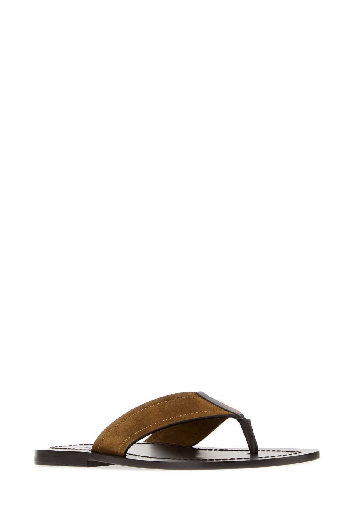 Biscuit suede Dan thong slippers - мініатюра 2