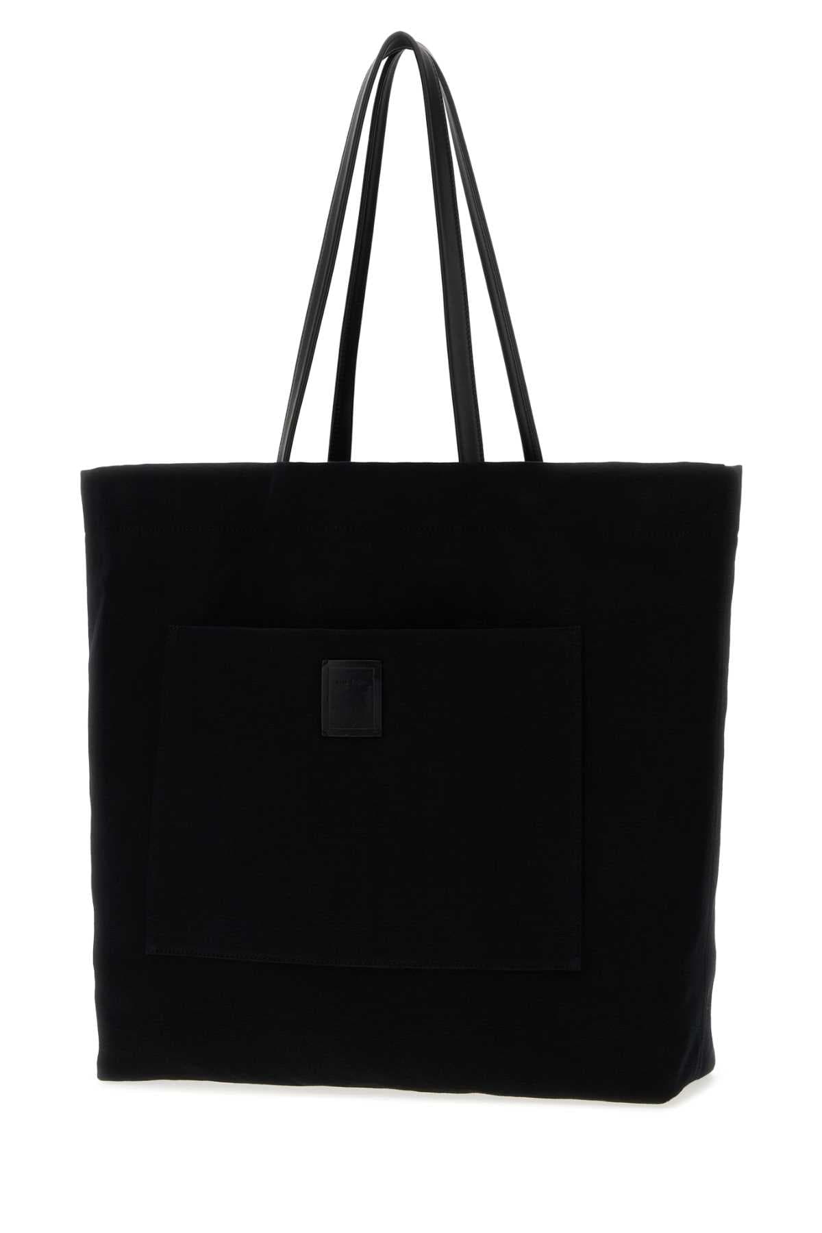 Black canvas Tori shopping bag - мініатюра 2