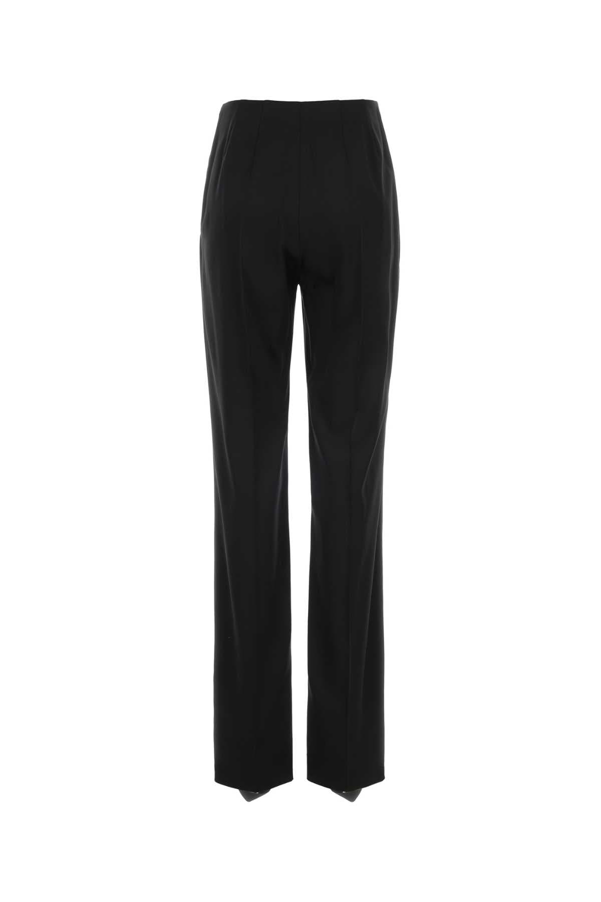 Black stretch satin pant - мініатюра 2