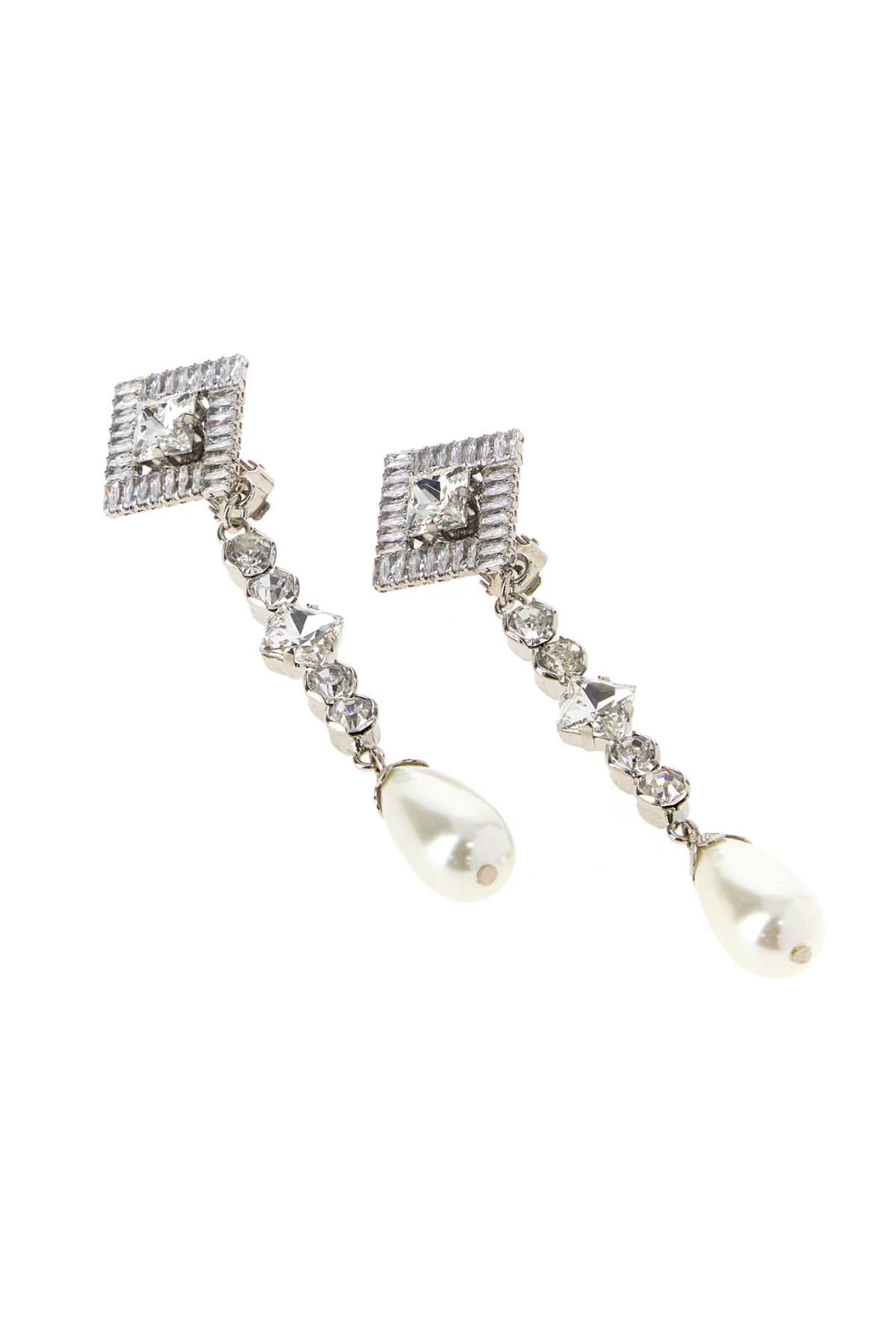 Embellished metal earrings - мініатюра 2