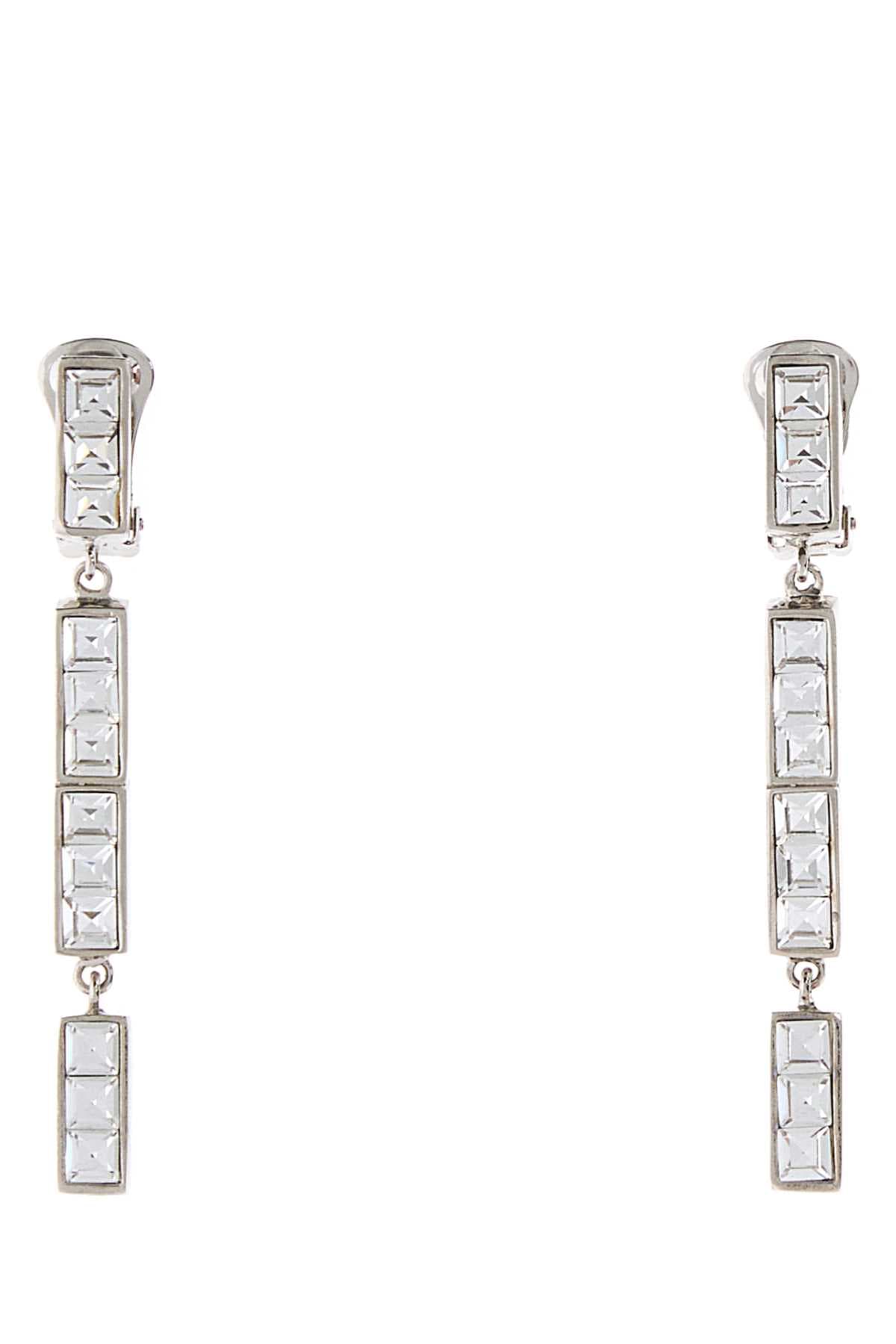 Embellished metal earrings