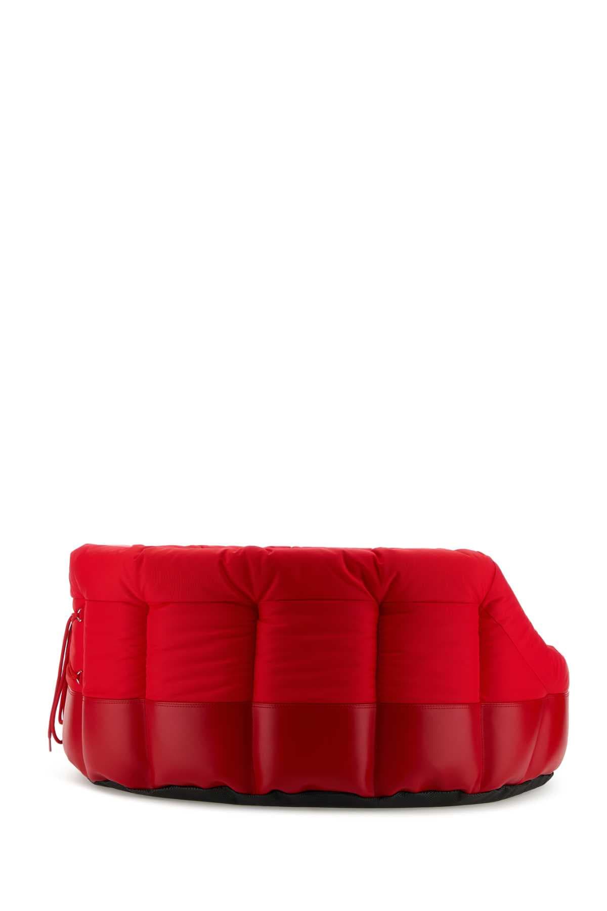 Red fabric Poldo Dog Couture x Moonboot doghouse - мініатюра 2