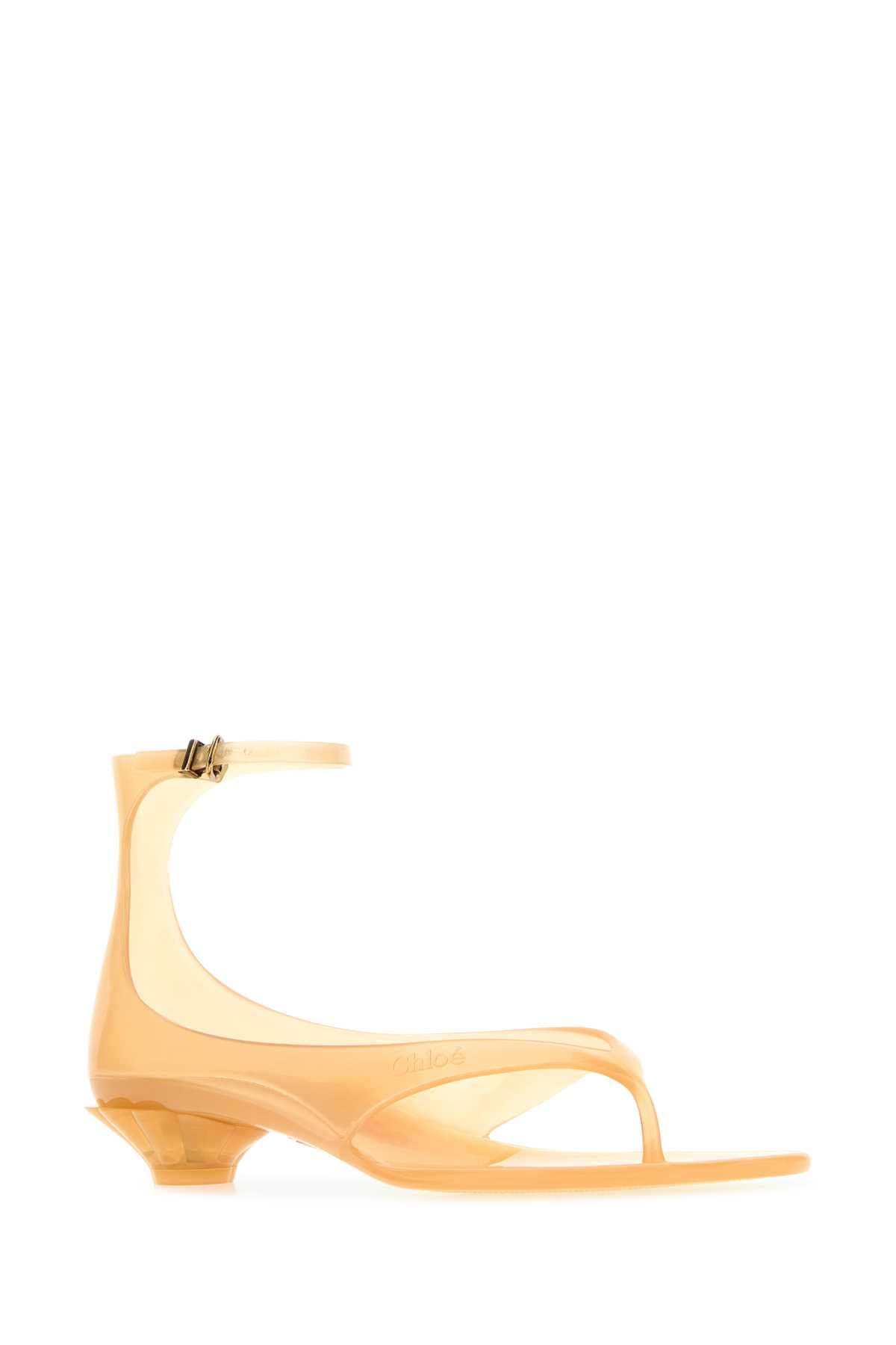 Yellow TPU Chloé Jelly thong sandals - мініатюра 2