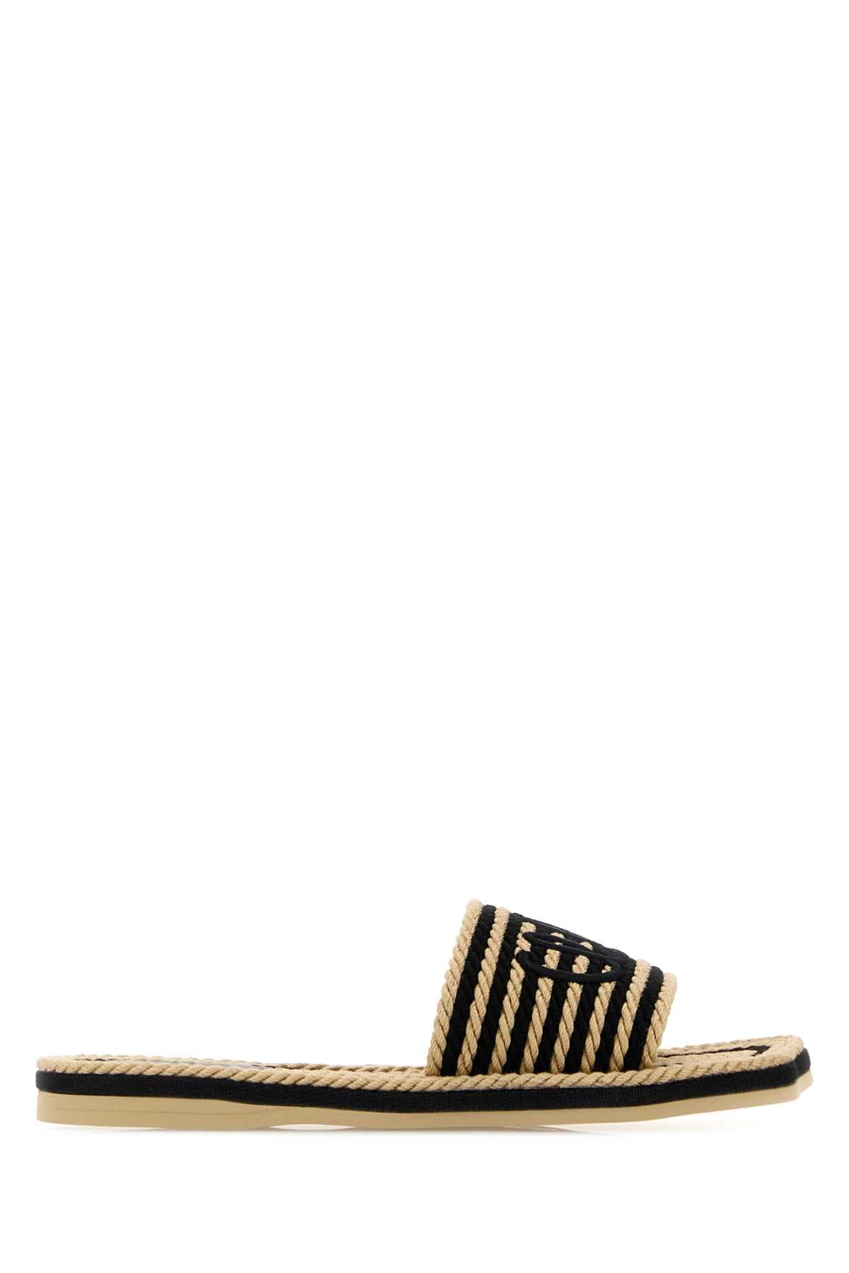 Embroidered raffia Chloè Sand slippers