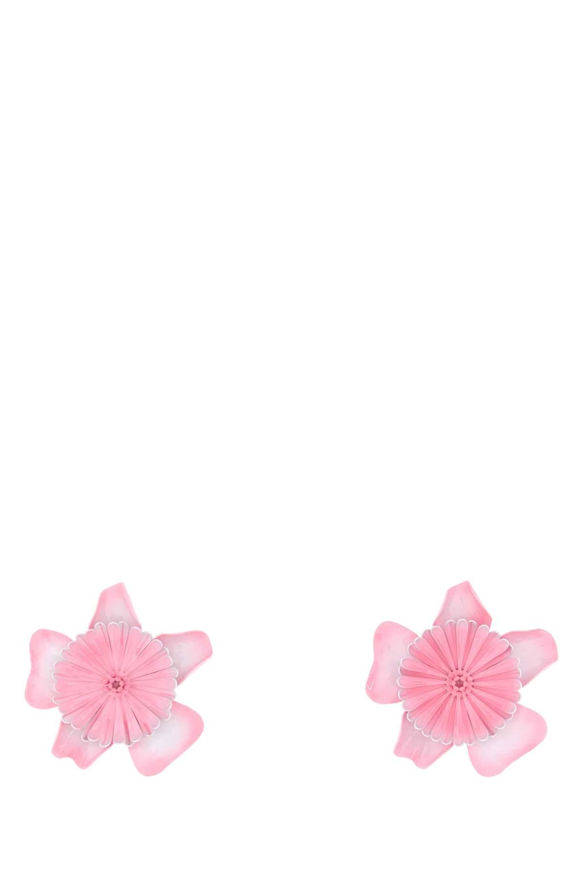Pink metal Chloé Bloom earrings