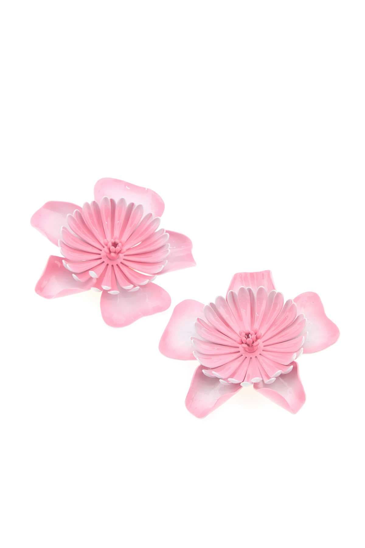 Pink metal Chloé Bloom earrings - мініатюра 2