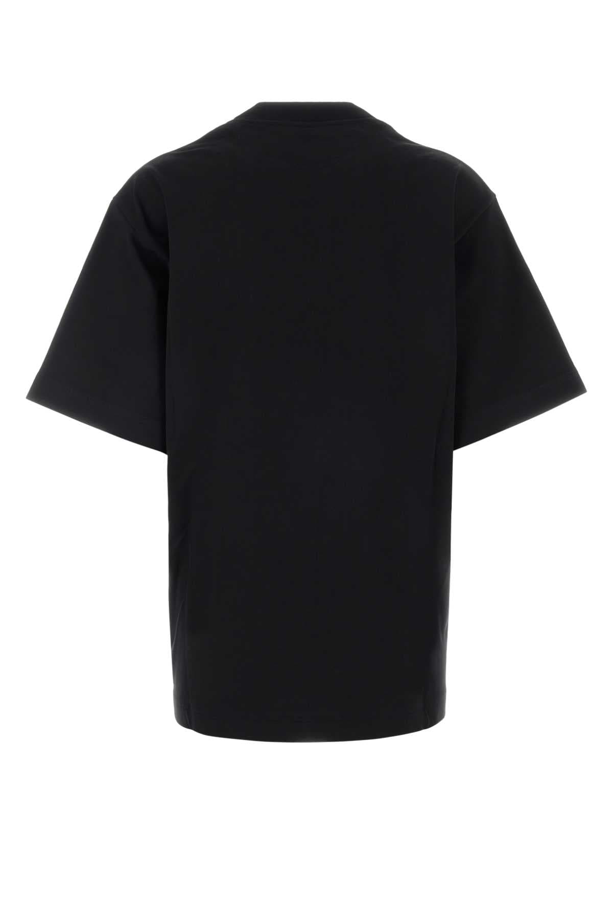 Black cotton oversize t-shirt - мініатюра 2
