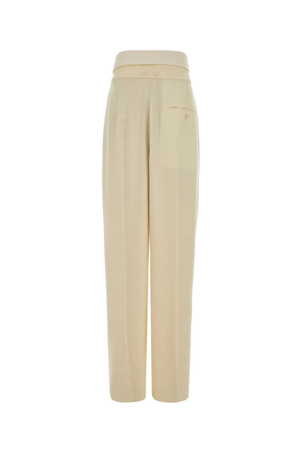 Cream gabardine Orchidè pant