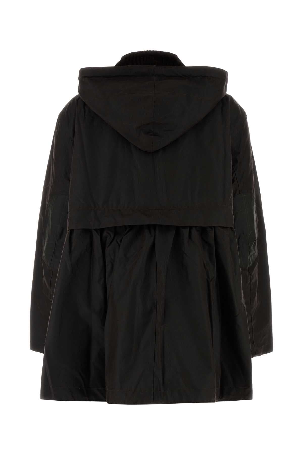 Dark brown cotton Barbour x Ganni jacket - мініатюра 2