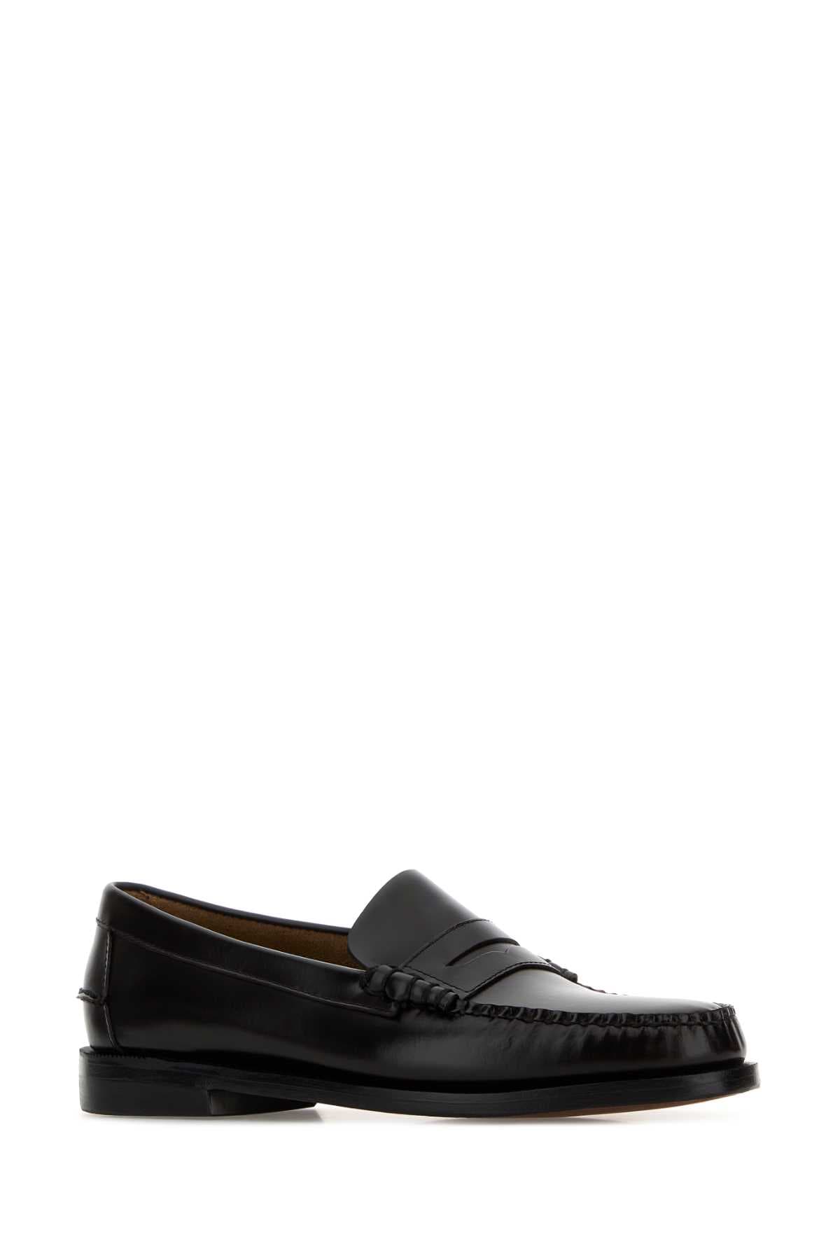 Dark brown leather Classic Dan loafers - мініатюра 2
