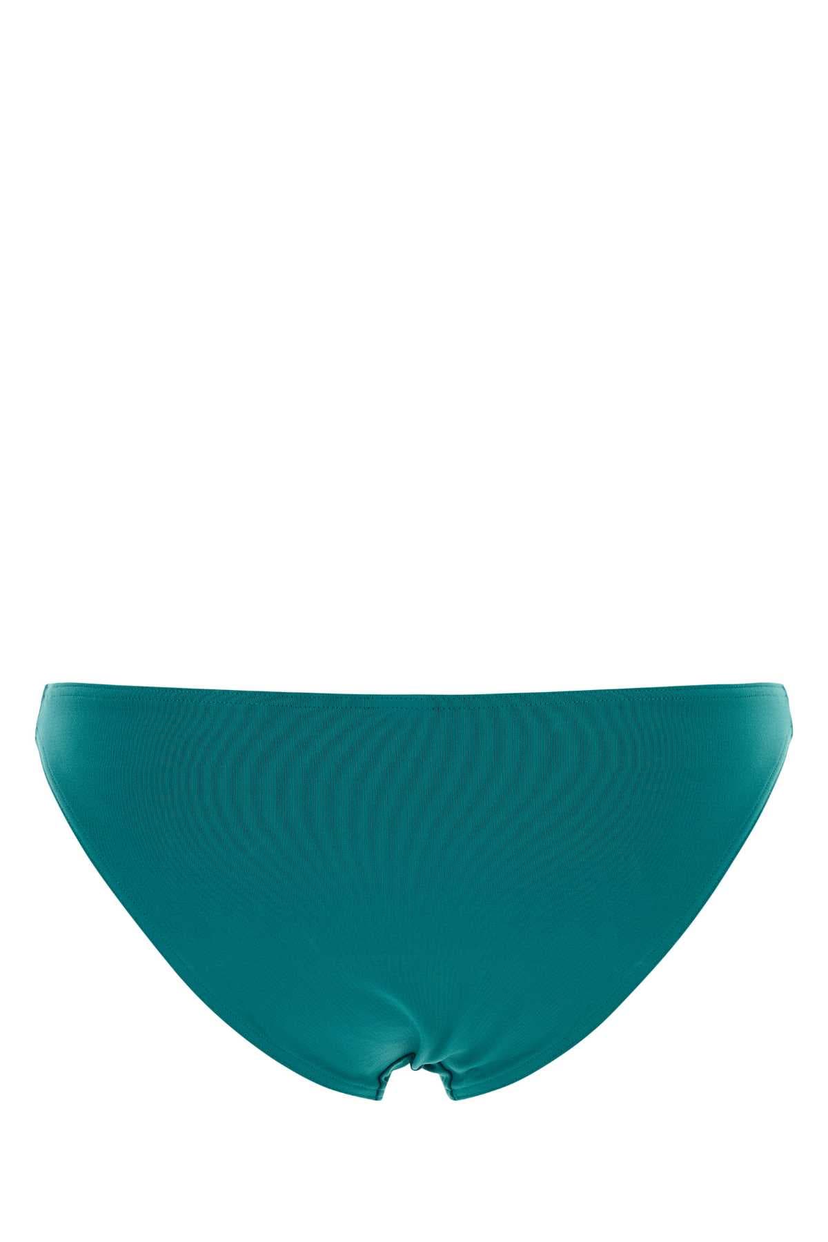 Teal green stretch nylon Fripon bikini bottom - мініатюра 2