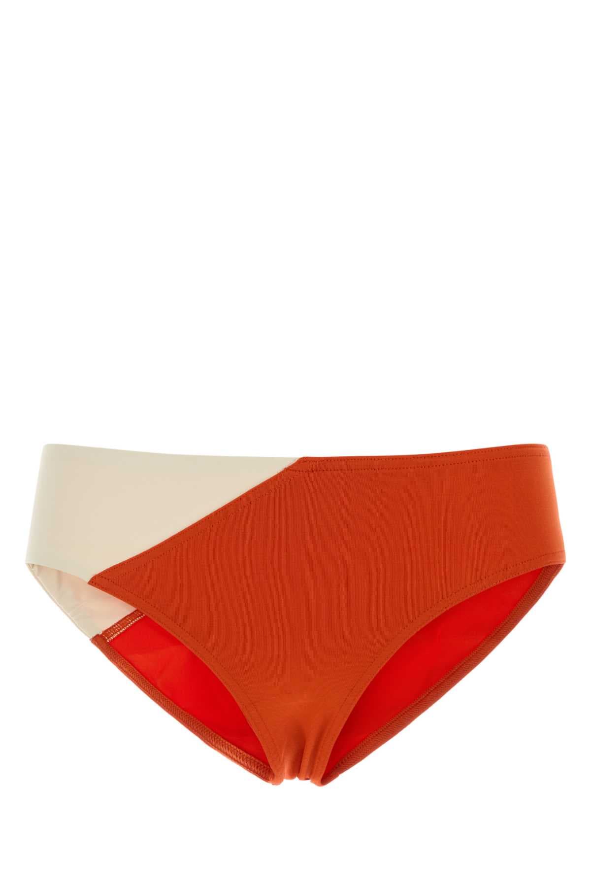 Coral stretch nylon Echos bikini bottom