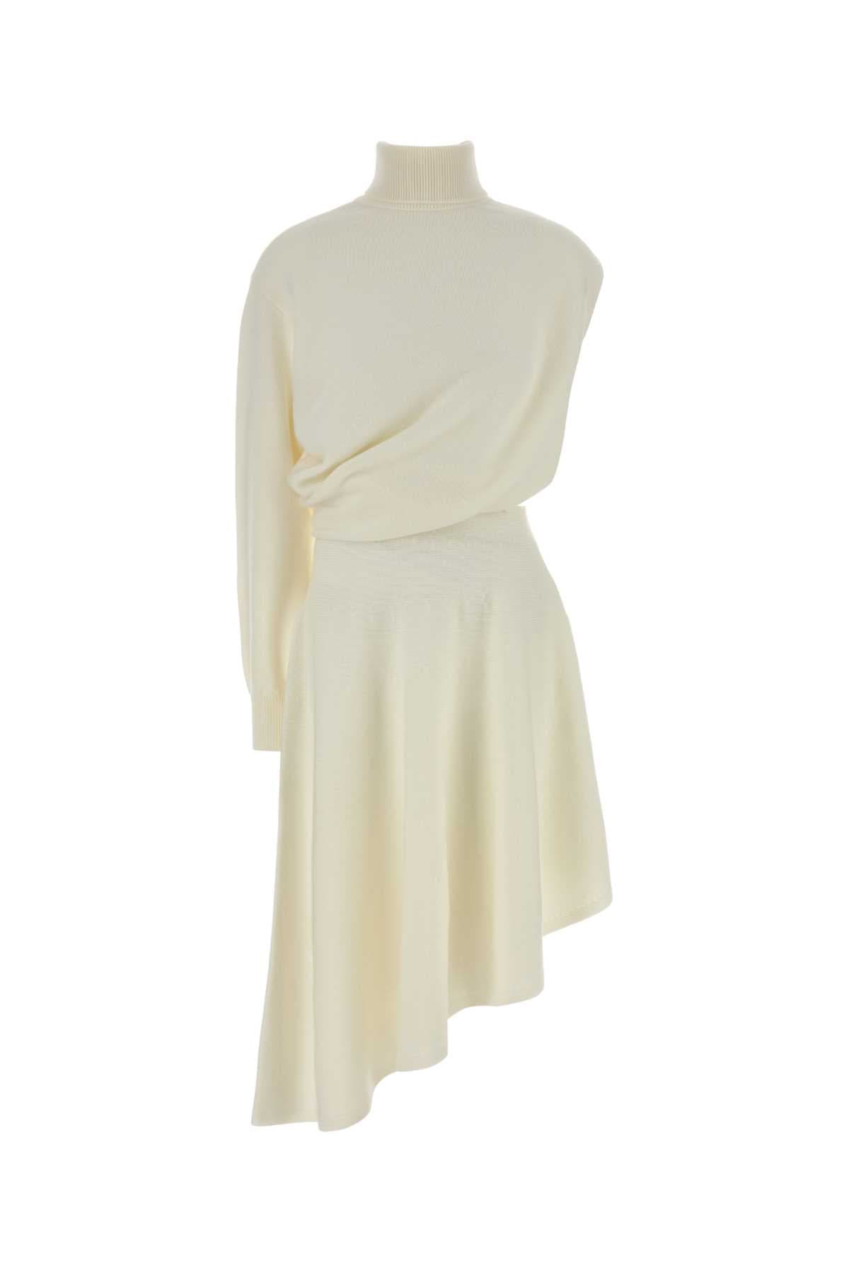 Ivory wool dress