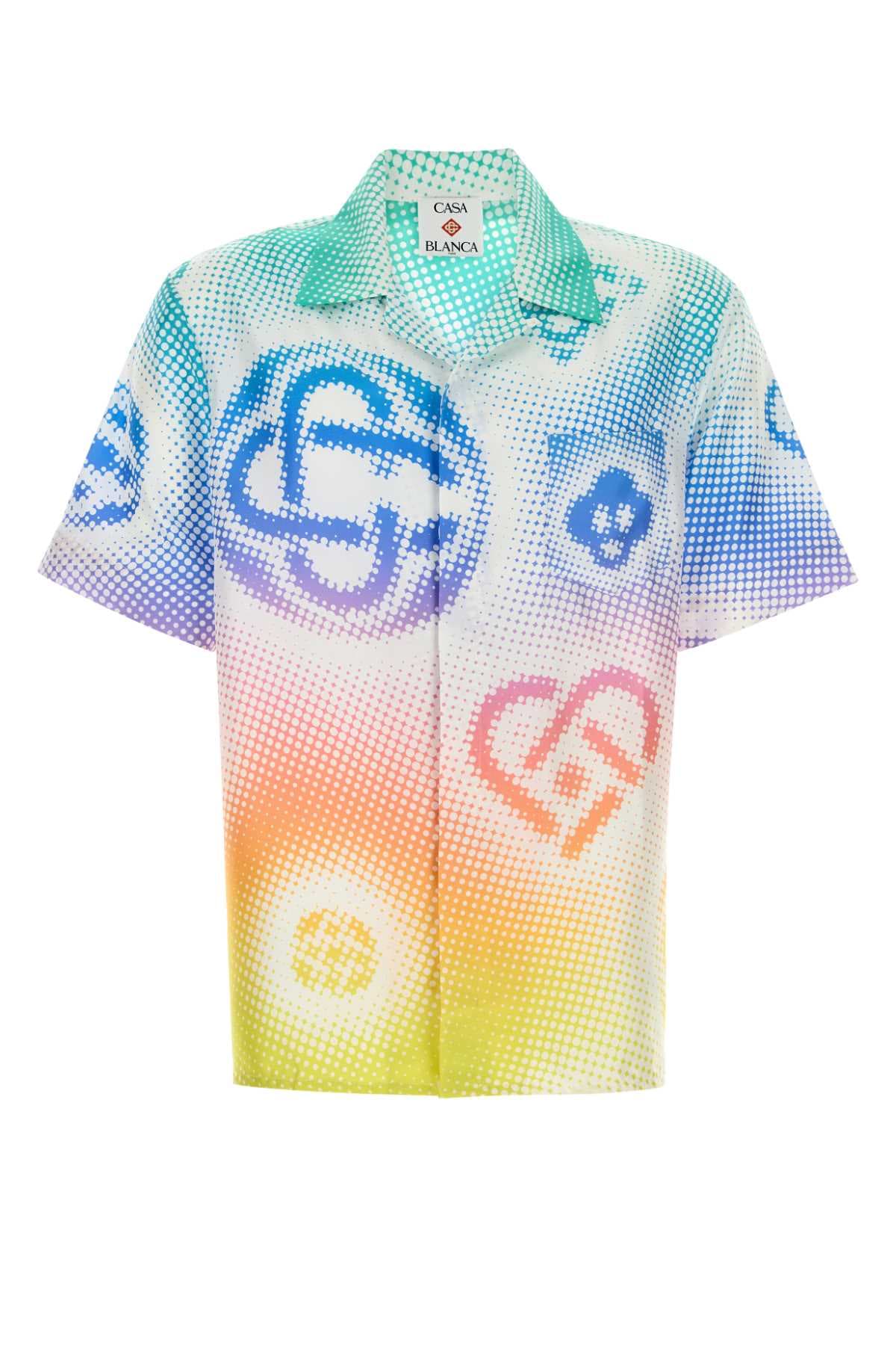 Printed silk shirt